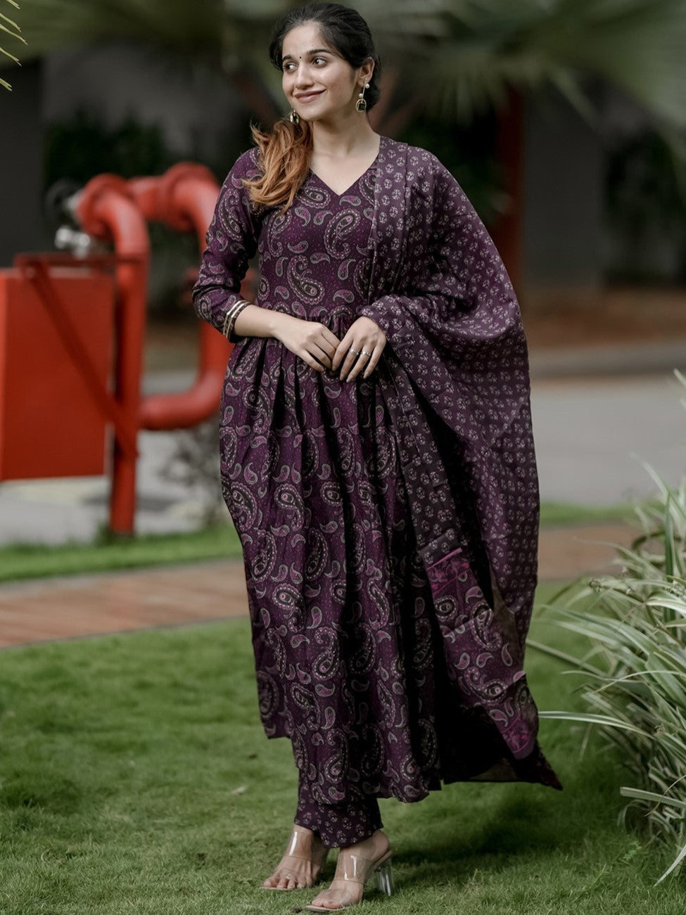 Rayon Printed Kurti-Pant With Dupatta