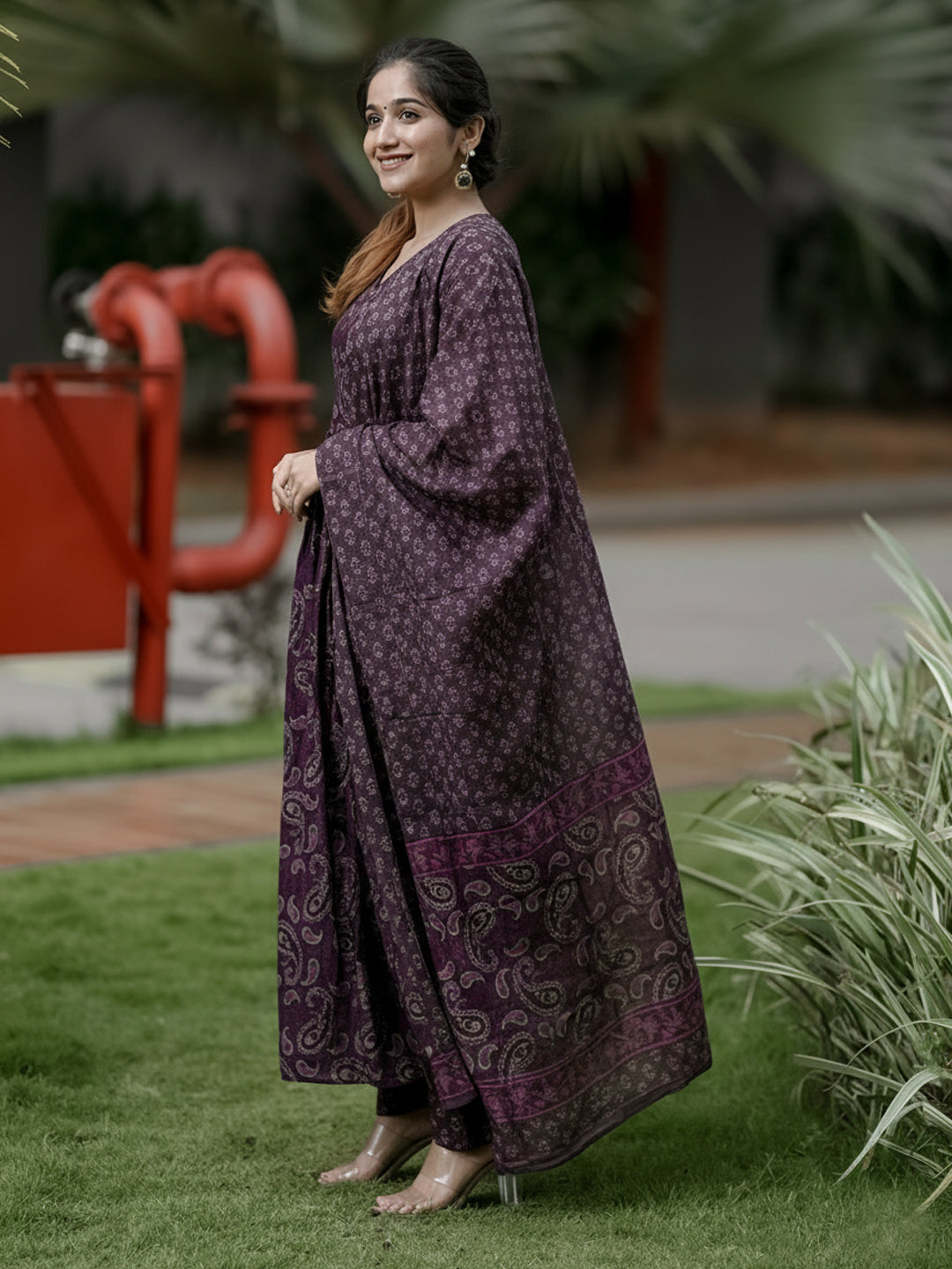 Rayon Printed Kurti-Pant With Dupatta
