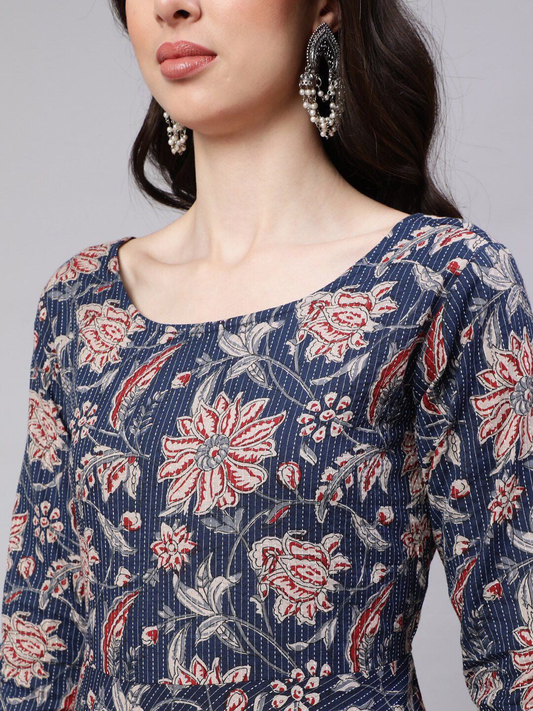 Rayon Printed Kurti-Pant With Dupatta