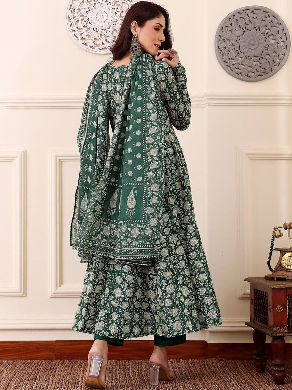 Rayon Printed Kurti-Pant With Dupatta
