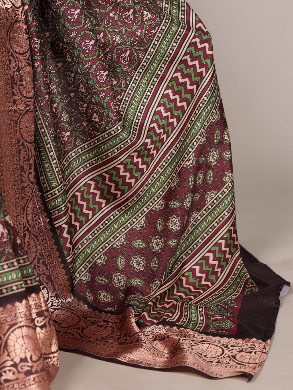 Tussar Silk Printed Saree