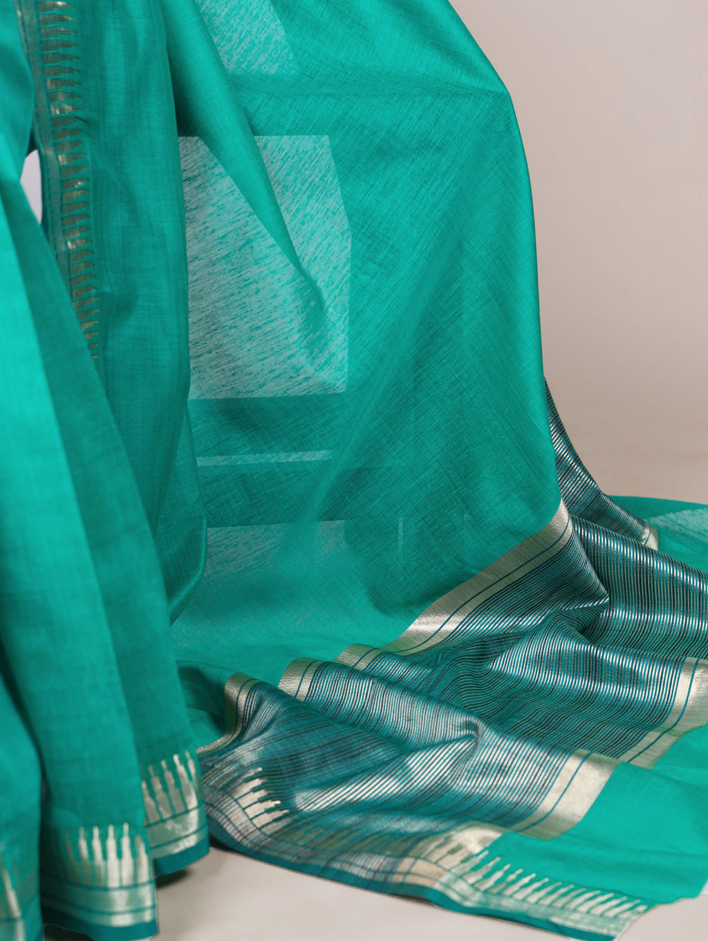 Cotton Silk Zari Weaving Saree