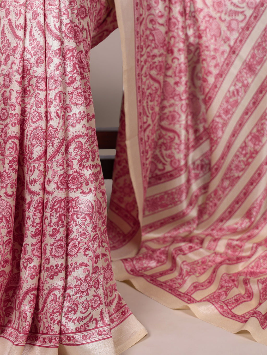 Tussar Silk Printed Saree