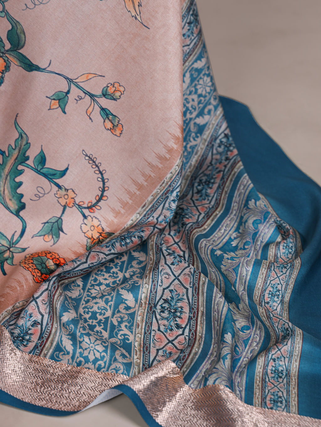 Tussar Silk Printed Saree