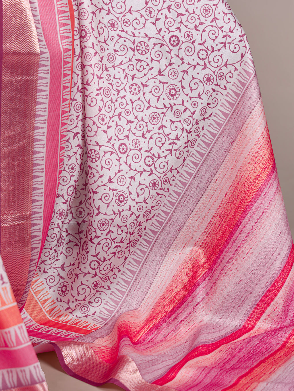 Tussar Silk Printed Saree For Women