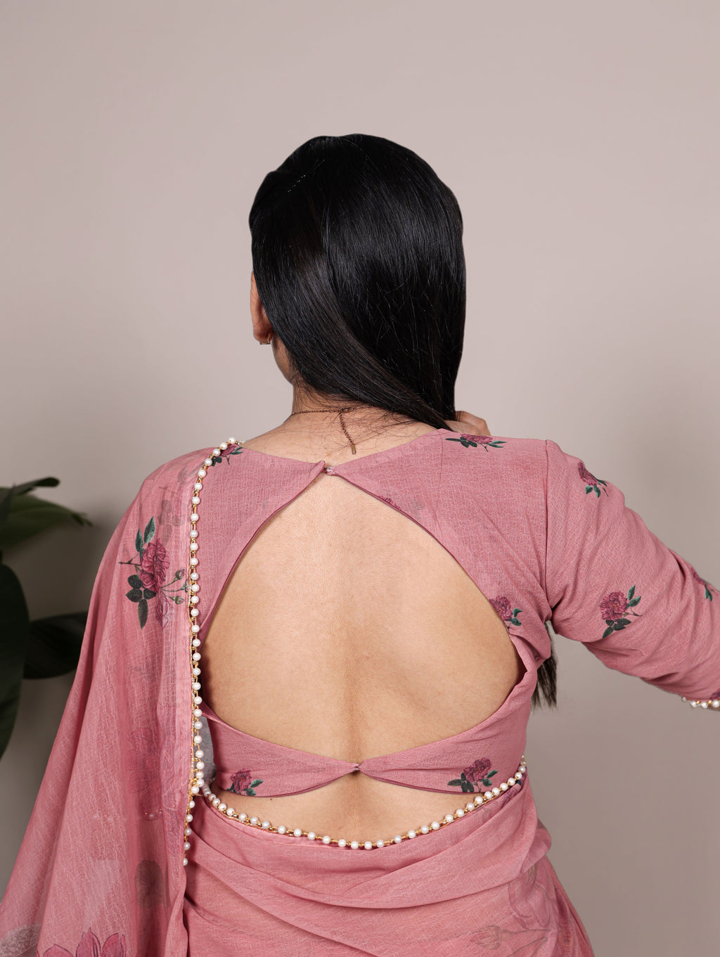 Weightless Marble Floral Printed Saree