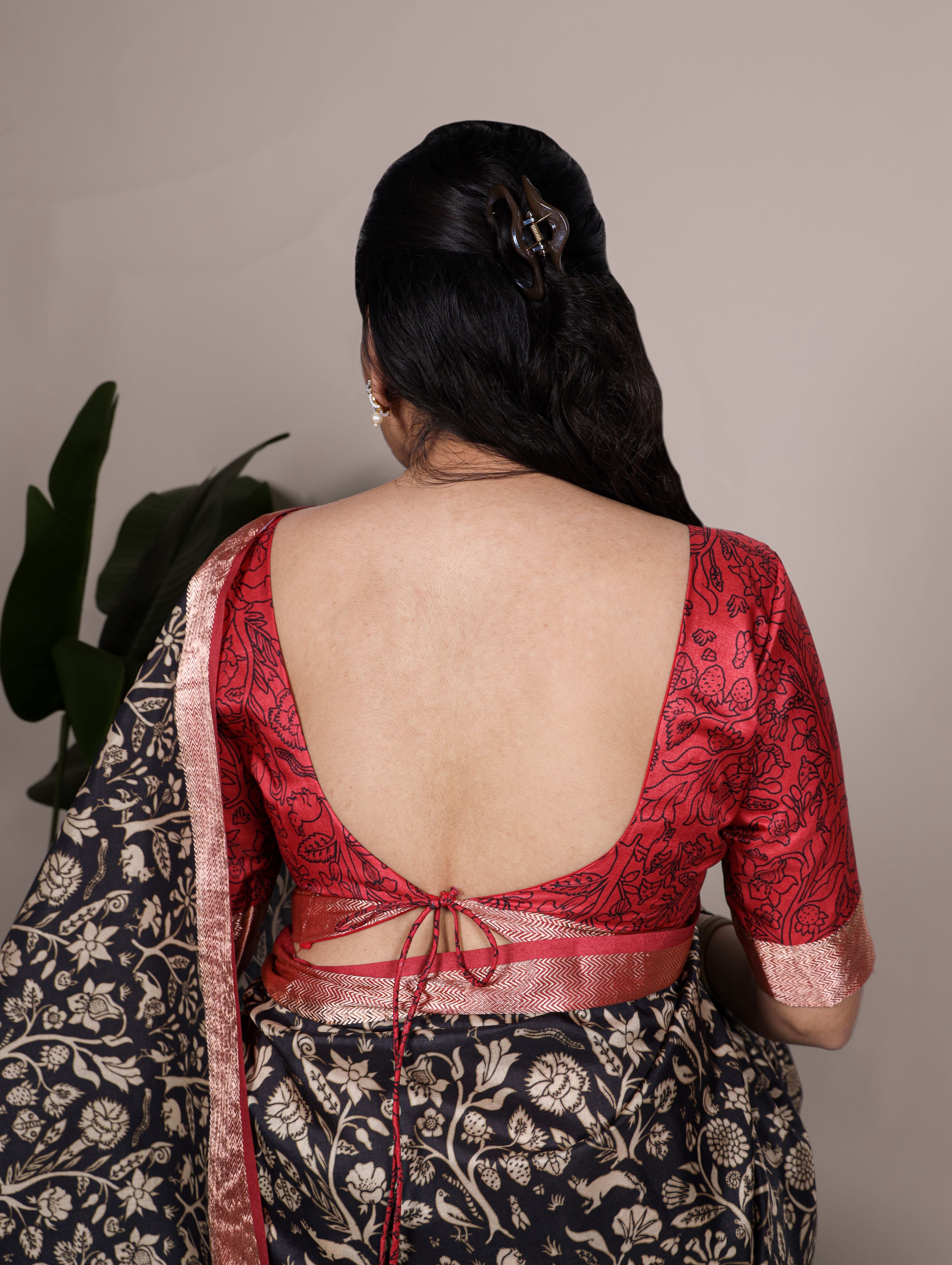 Tussar Silk Printed Saree For Women