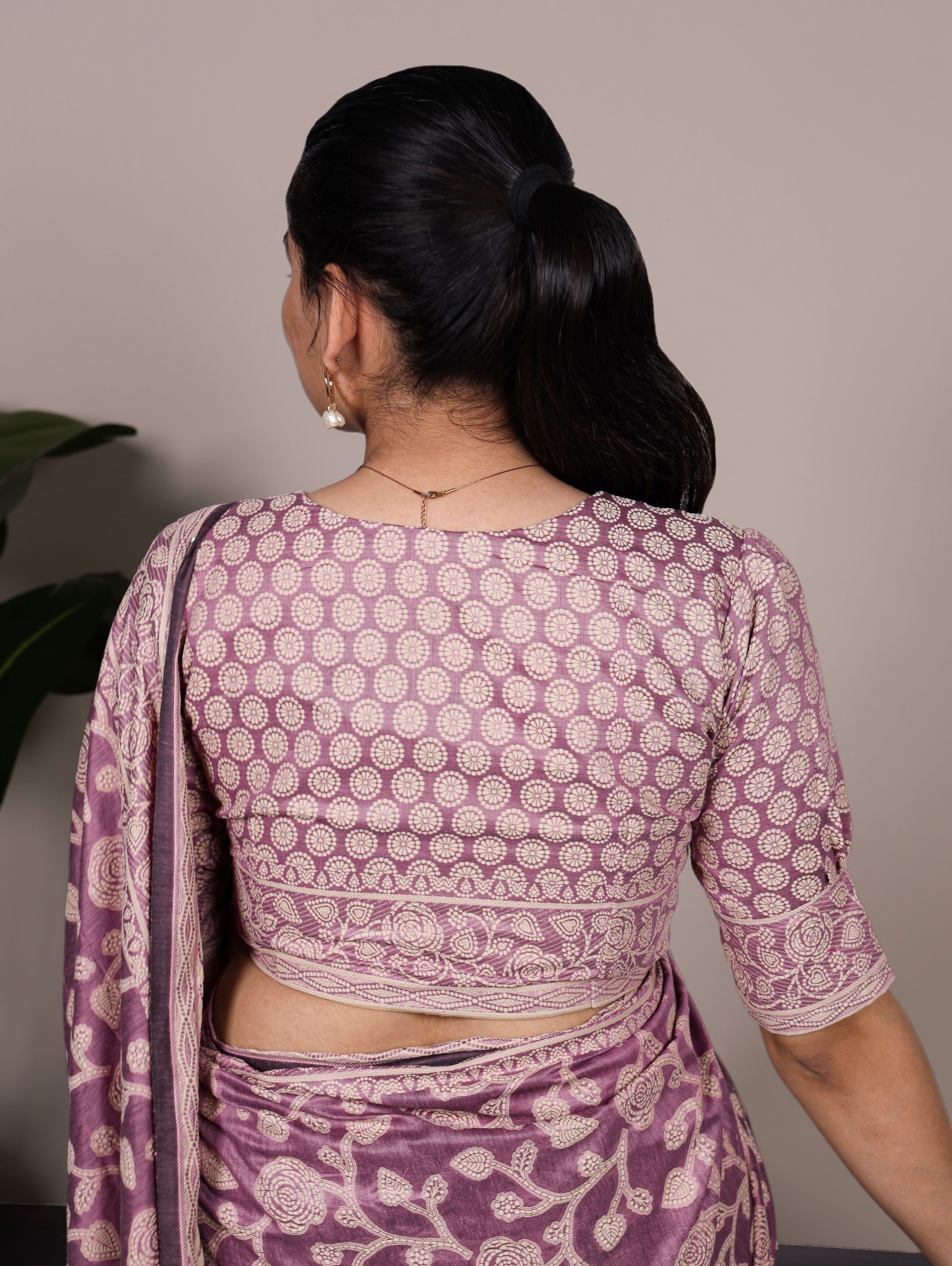 Cotton Silk Floral Printed Saree