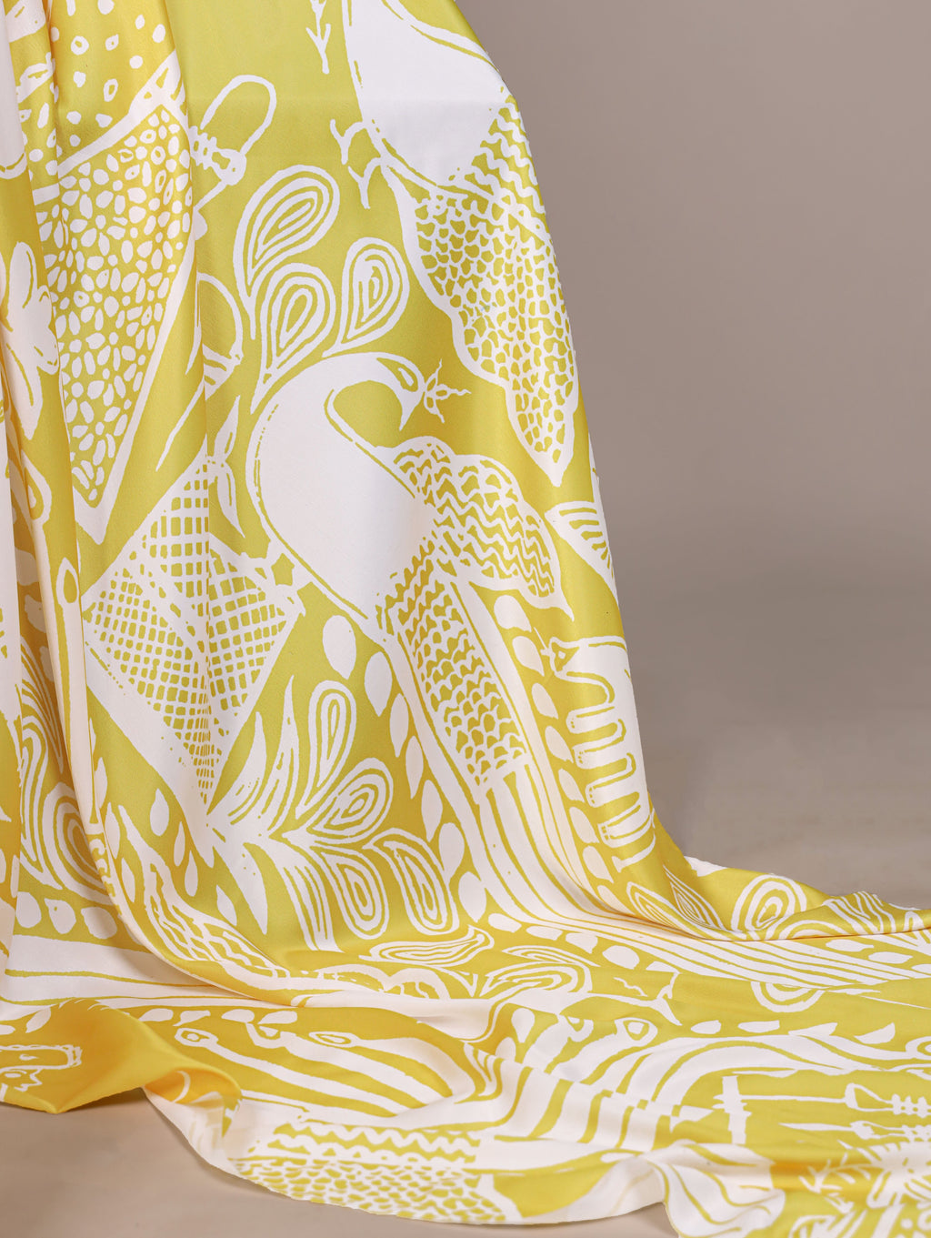 Satin Silk Printed Saree