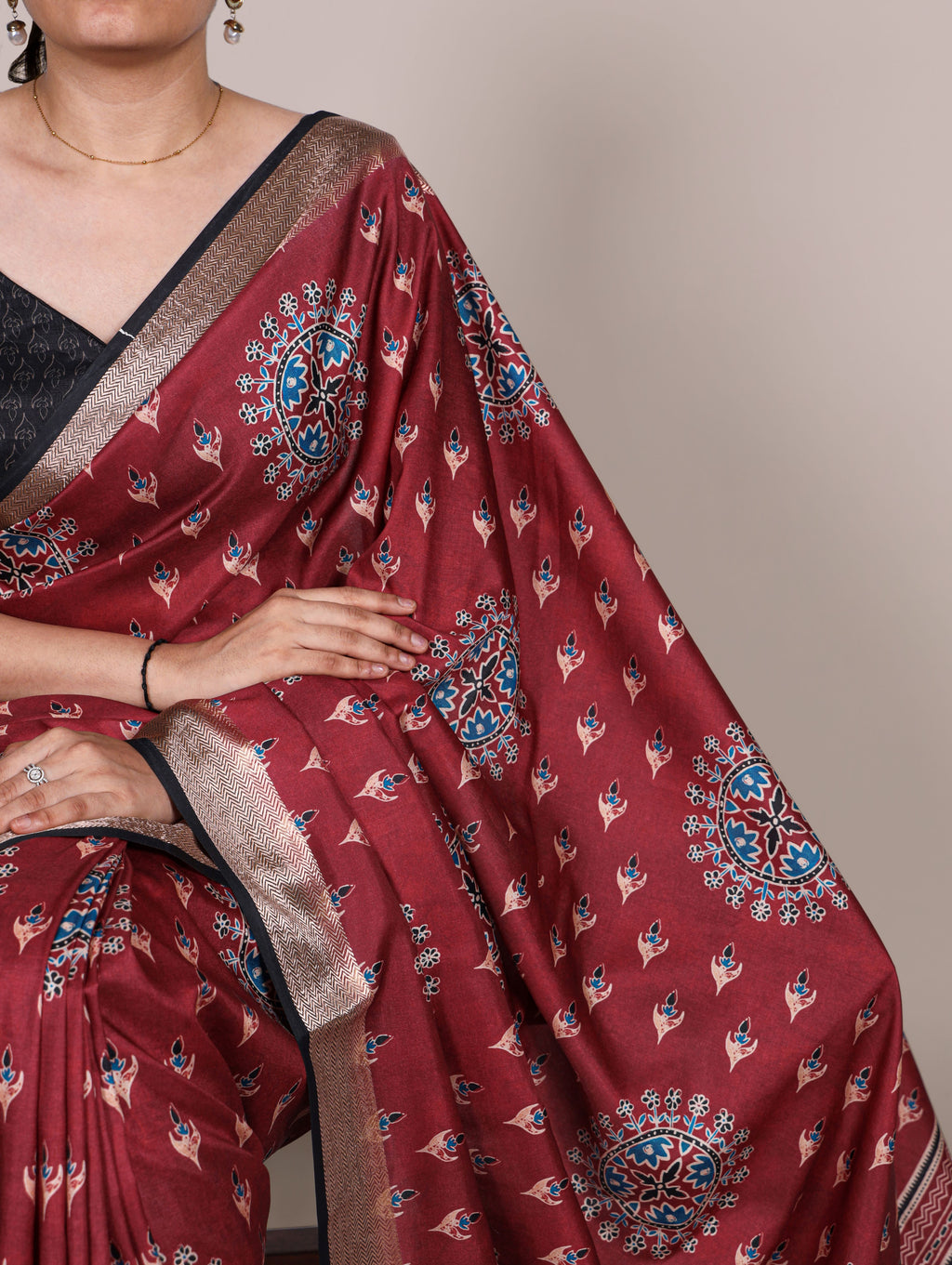 Tussar Silk Printed Saree