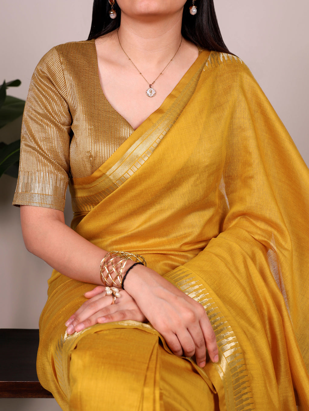 Cotton Silk Zari Weaving Saree