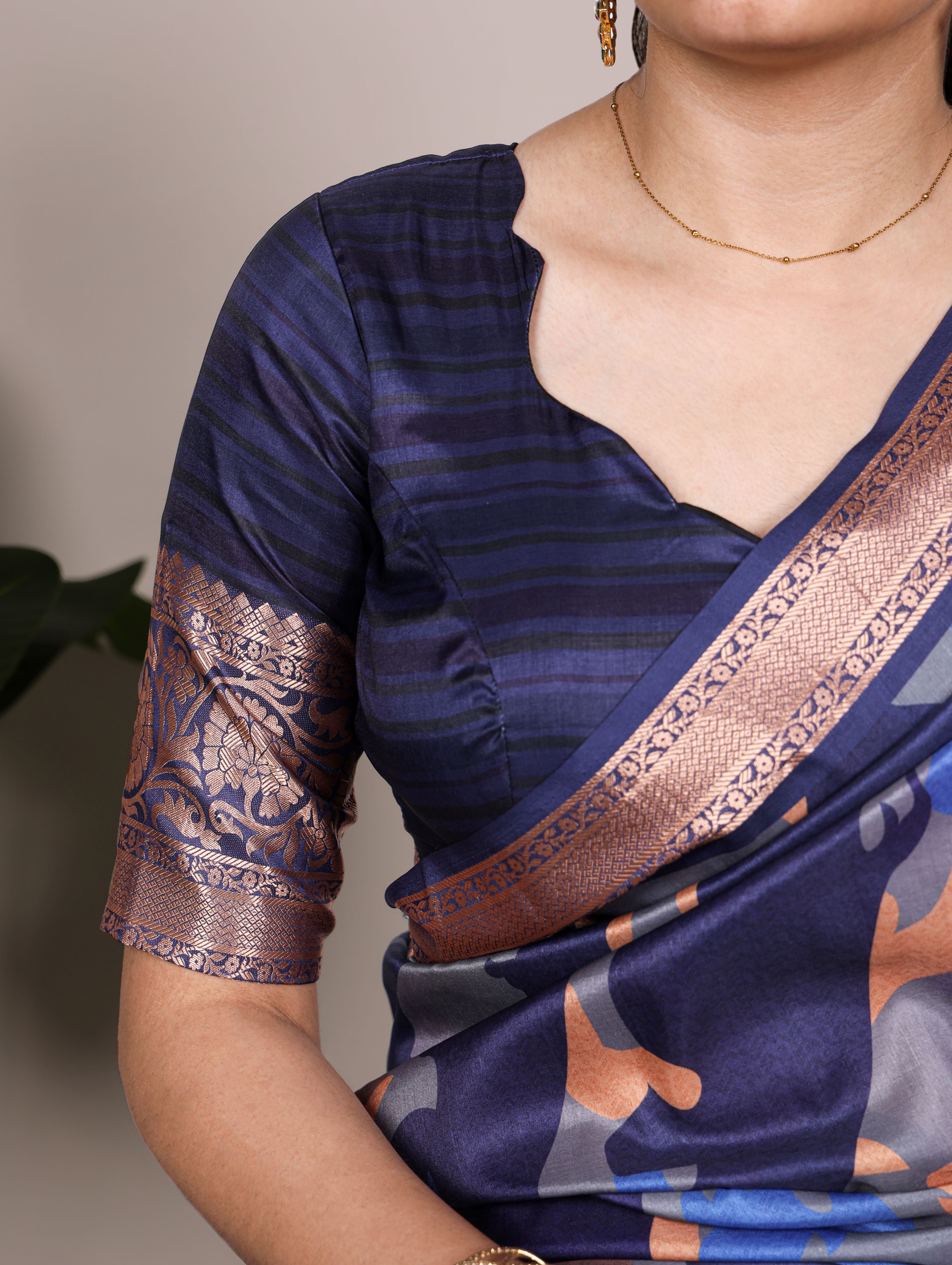 Tussar Silk Printed Saree