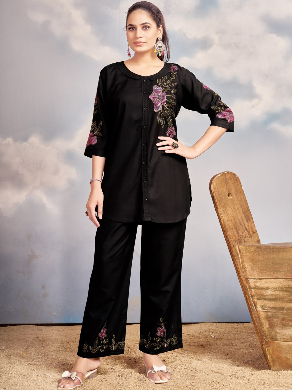 Rayon Co-ord Set For Women