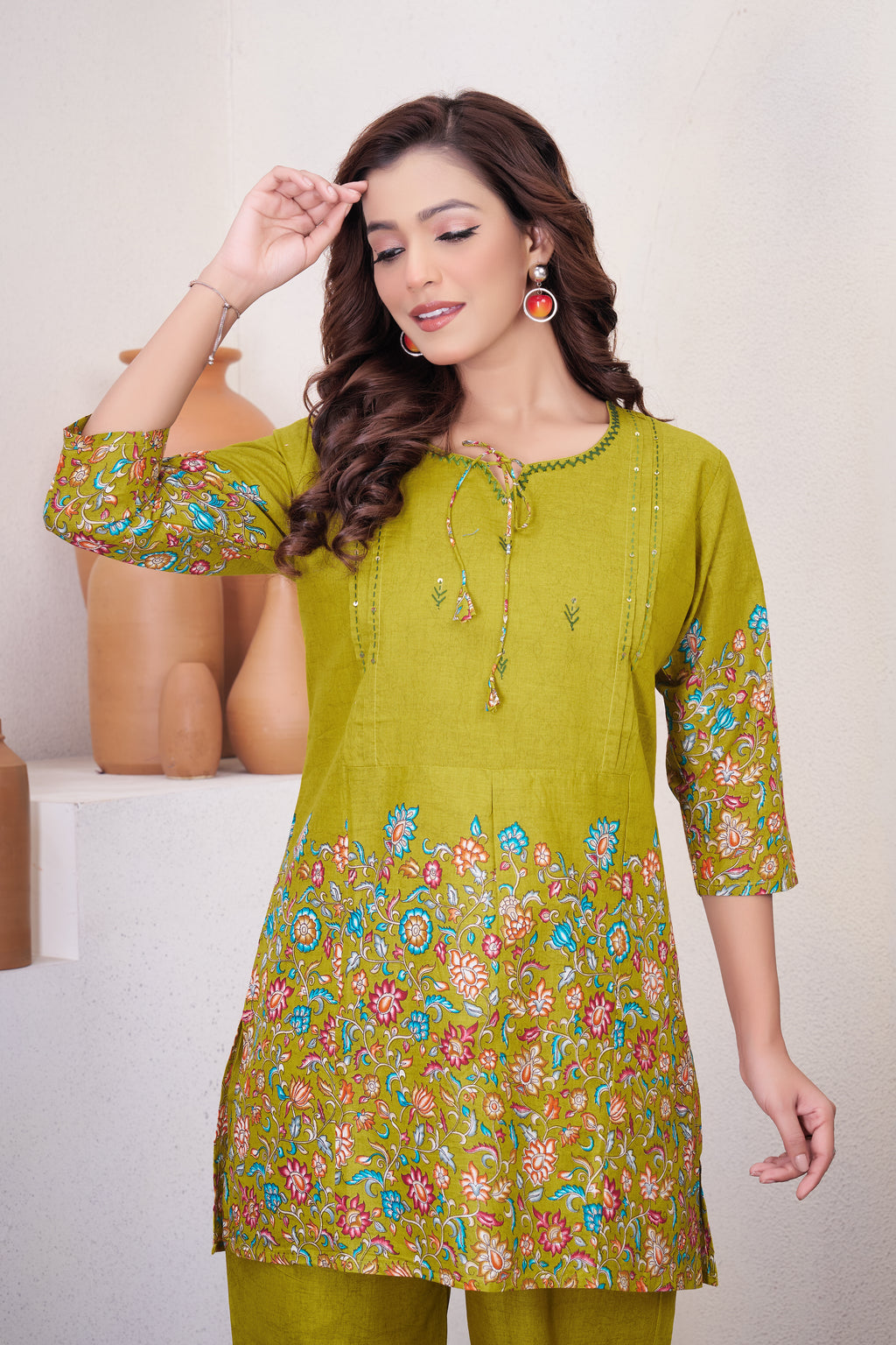 Pure Cotton Floral Printed Co-Ord Set