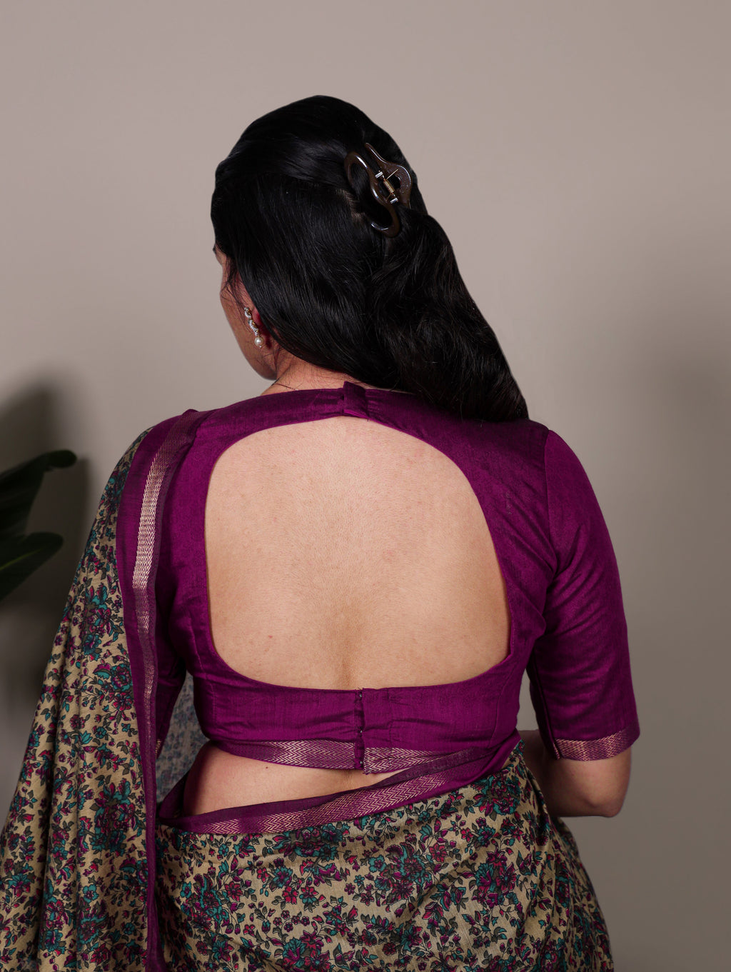 Chanderi Printed Zari Weaving Saree