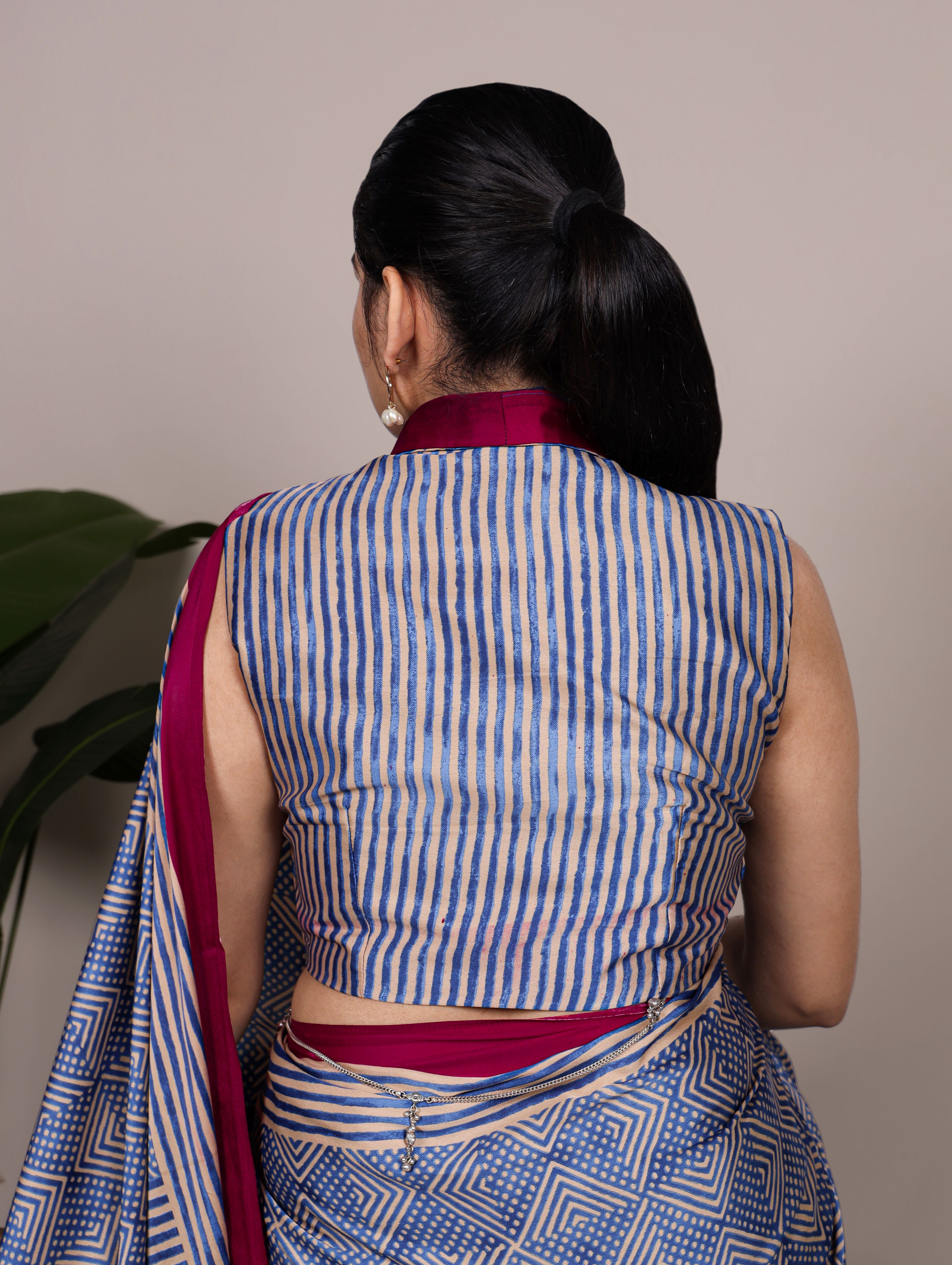 Dull Satin Printed Saree