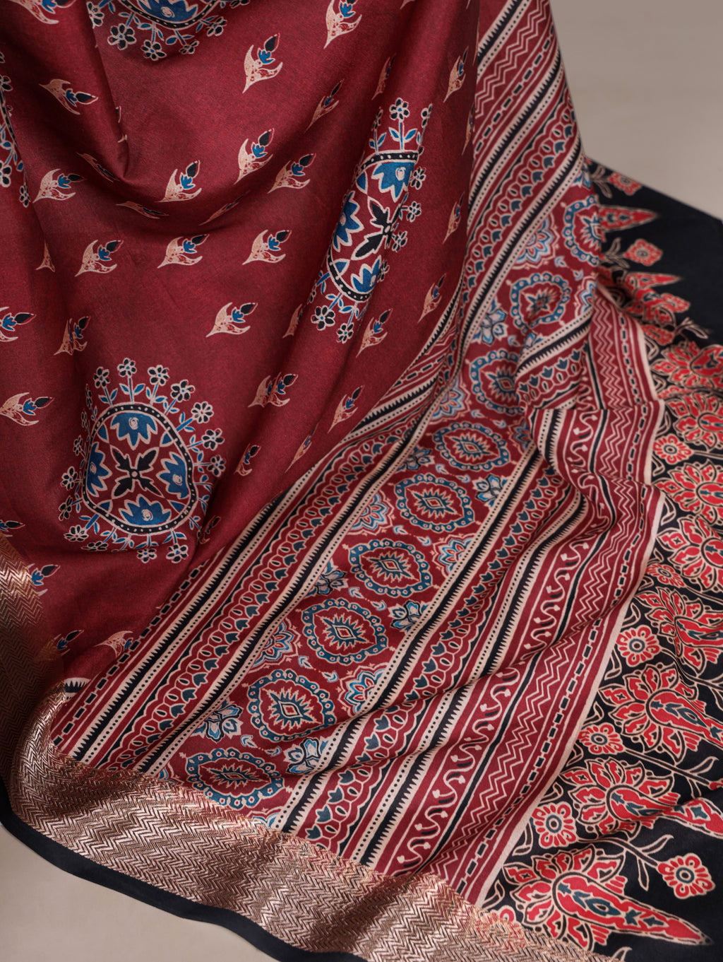 Tussar Silk Printed Saree