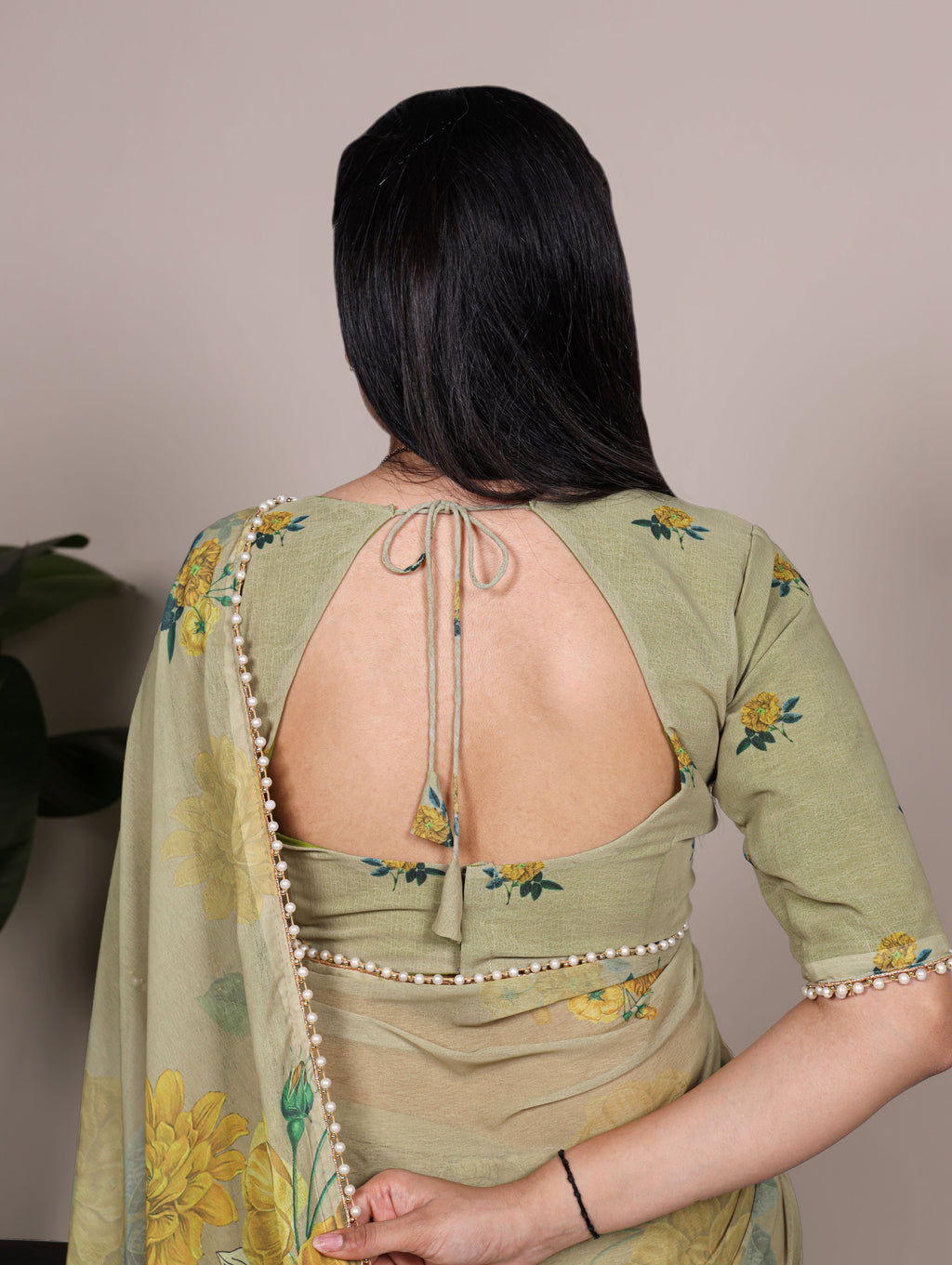 Weightless Marble Floral Printed Saree