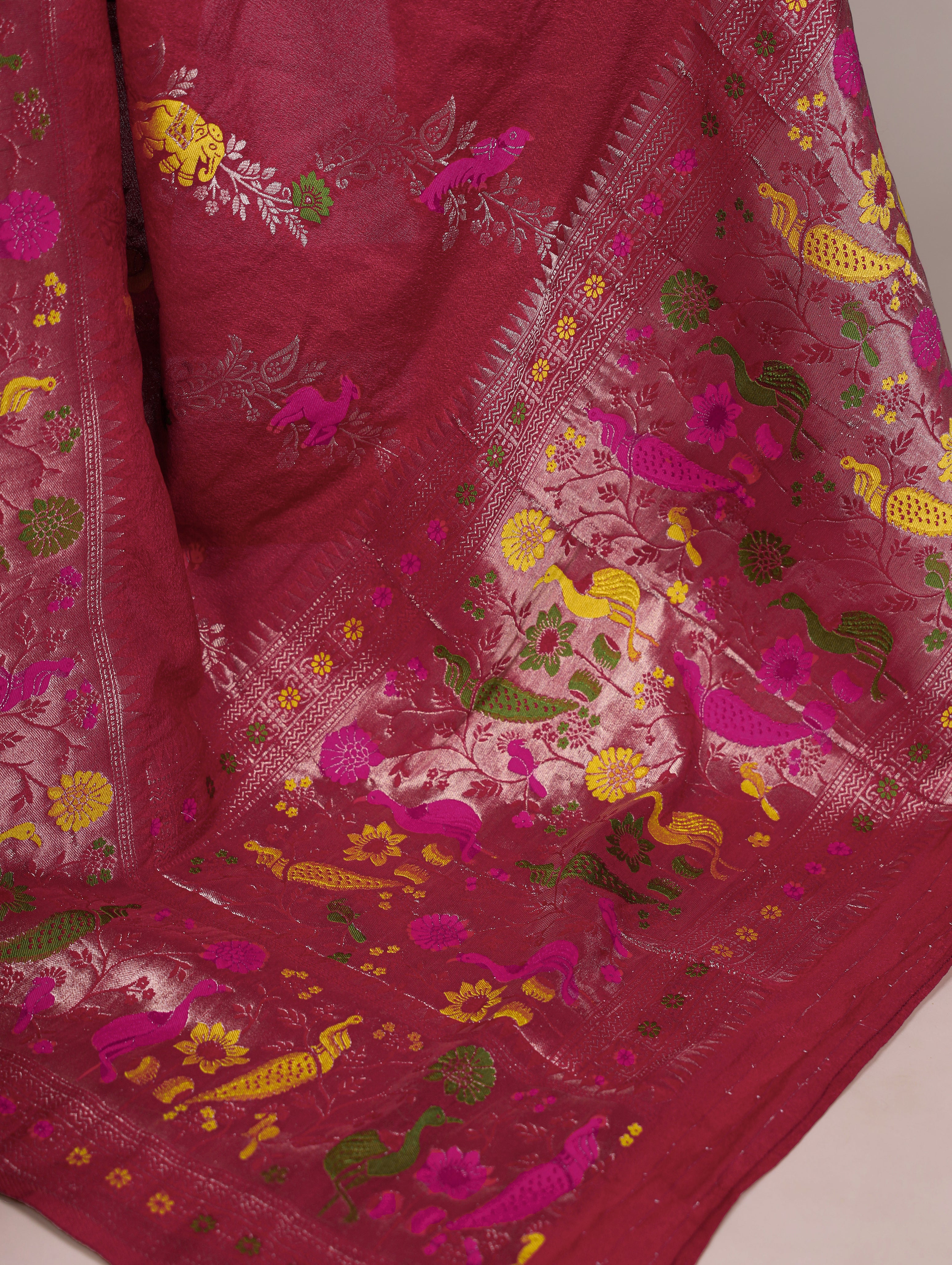 Naylon Weaving Work Saree