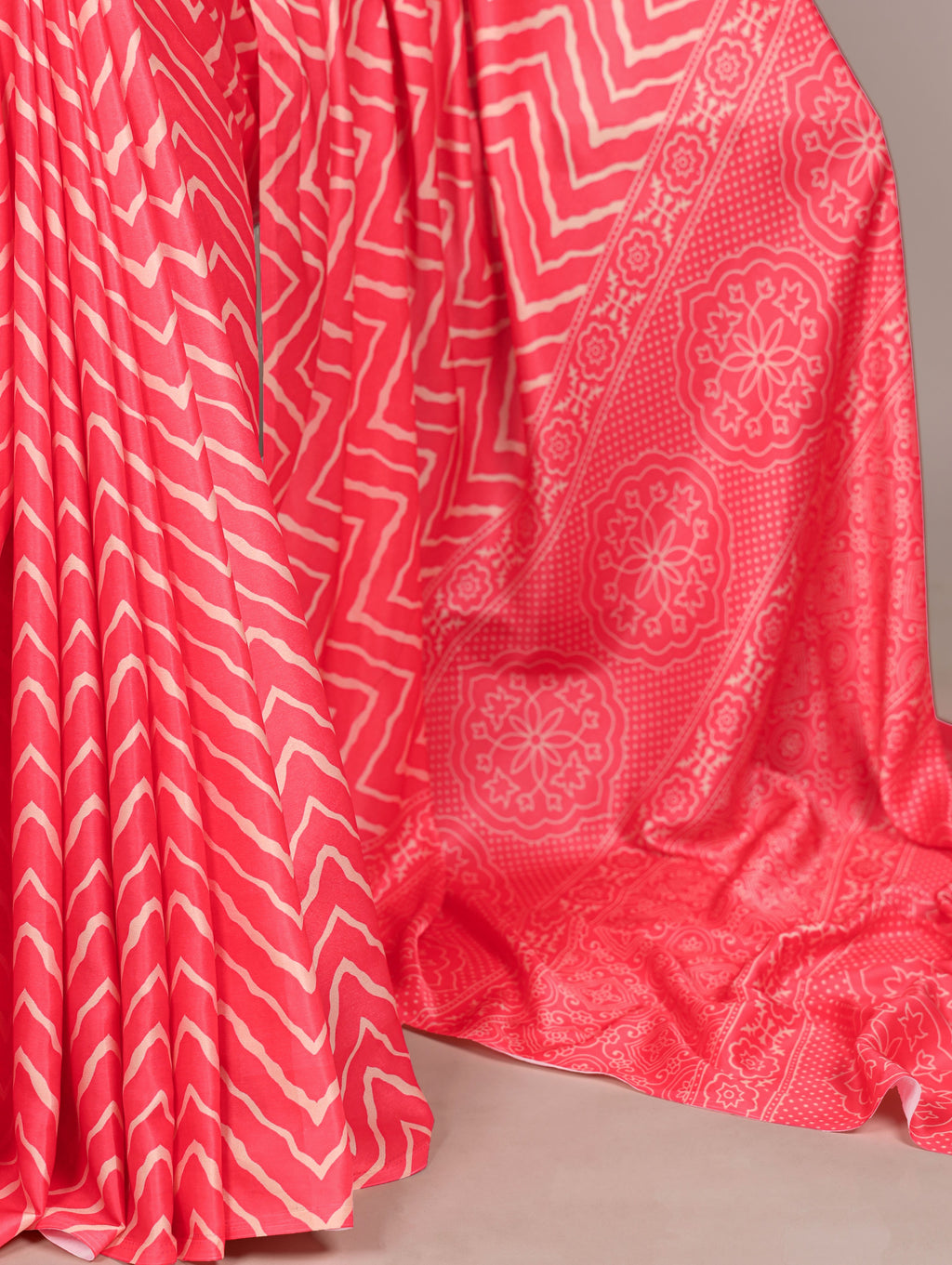 Satin Silk Printed Saree