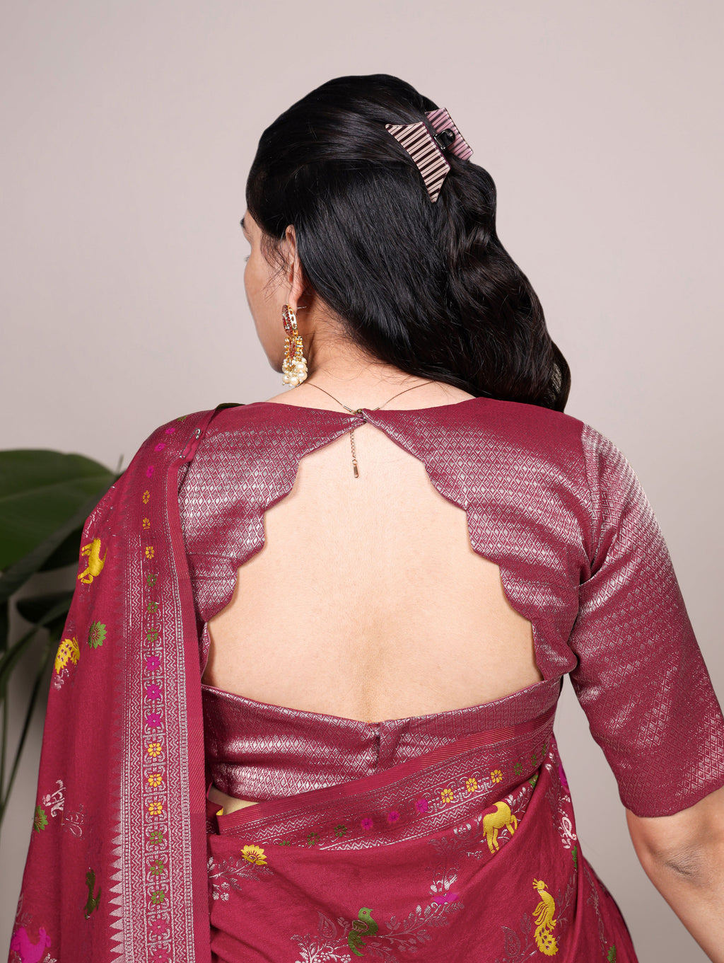 Naylon Weaving Work Saree