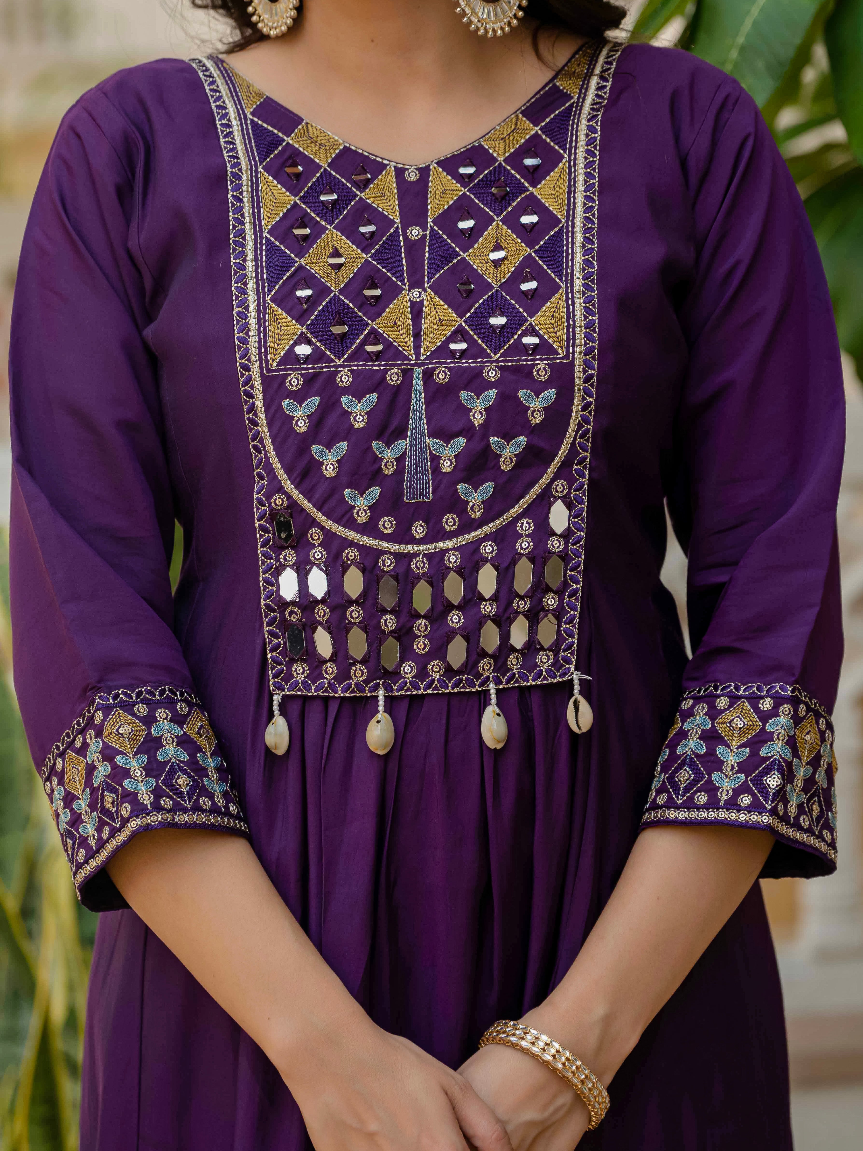 Roman Silk Anarkali Kurti For Women