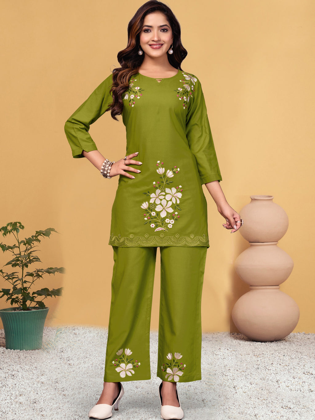 Viscose Rayon Co-ord Set For Women