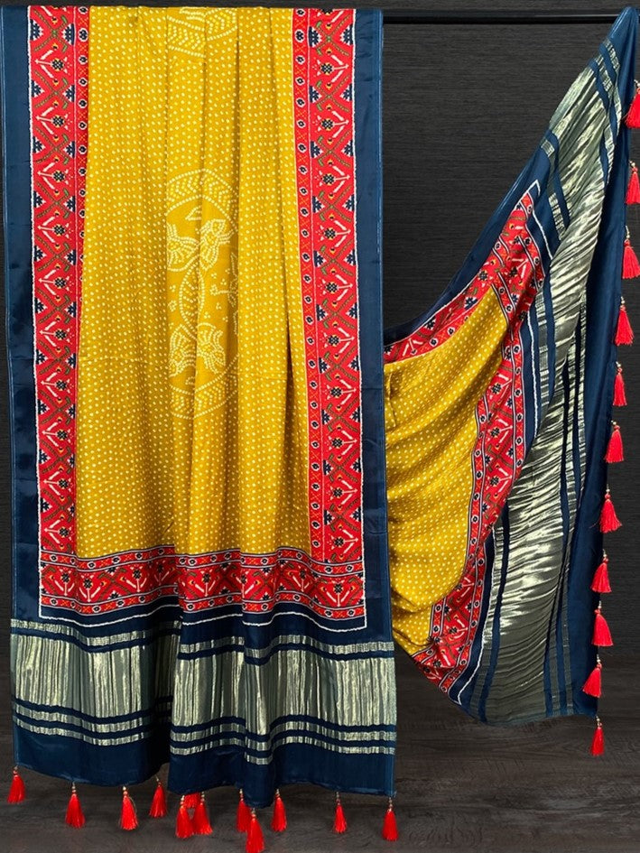 Gaji Silk Printed Dupatta For Women