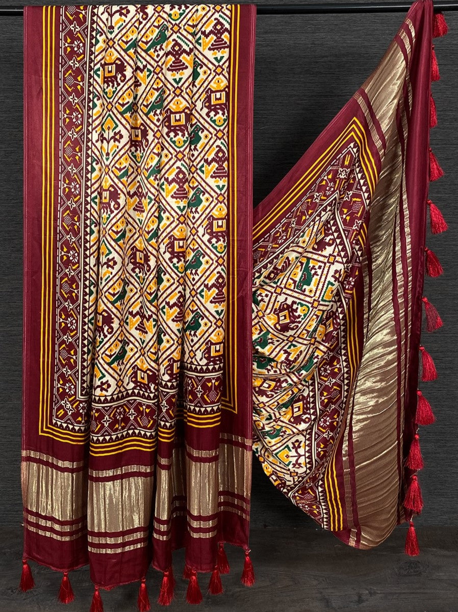 Gaji Silk Printed Dupatta For Women