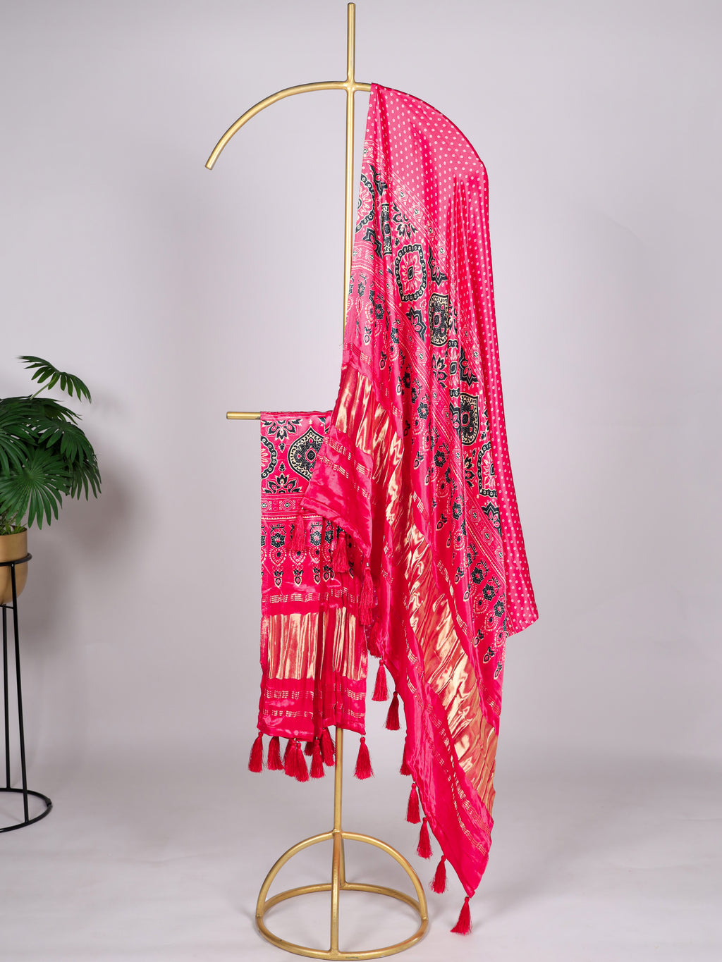 Pure Gaji Silk Printed Dupatta