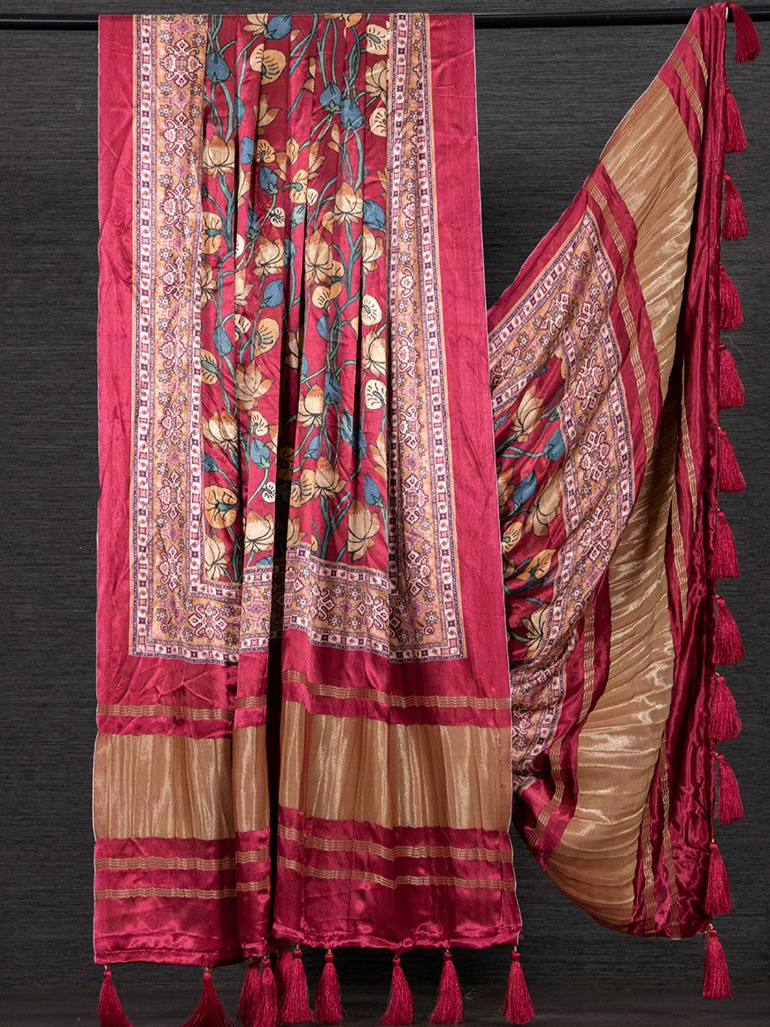 Gaji Silk Printed Dupatta For Women