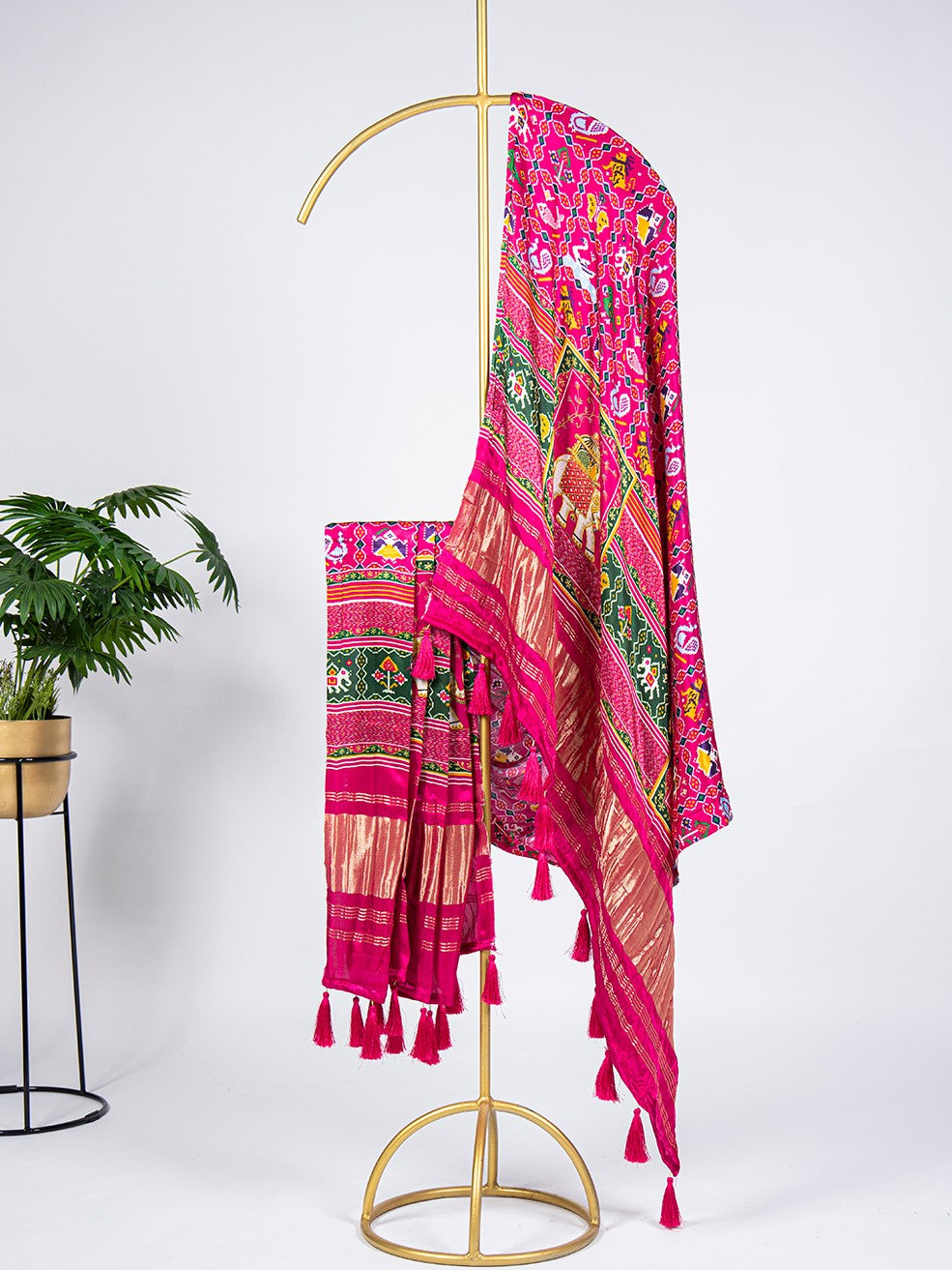 Pure Gaji Silk Printed Dupatta