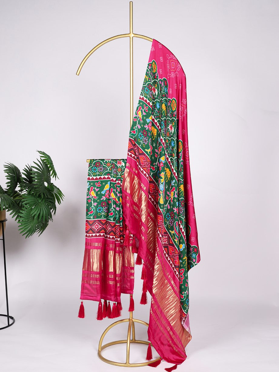 Pure Gaji Silk Printed Dupatta