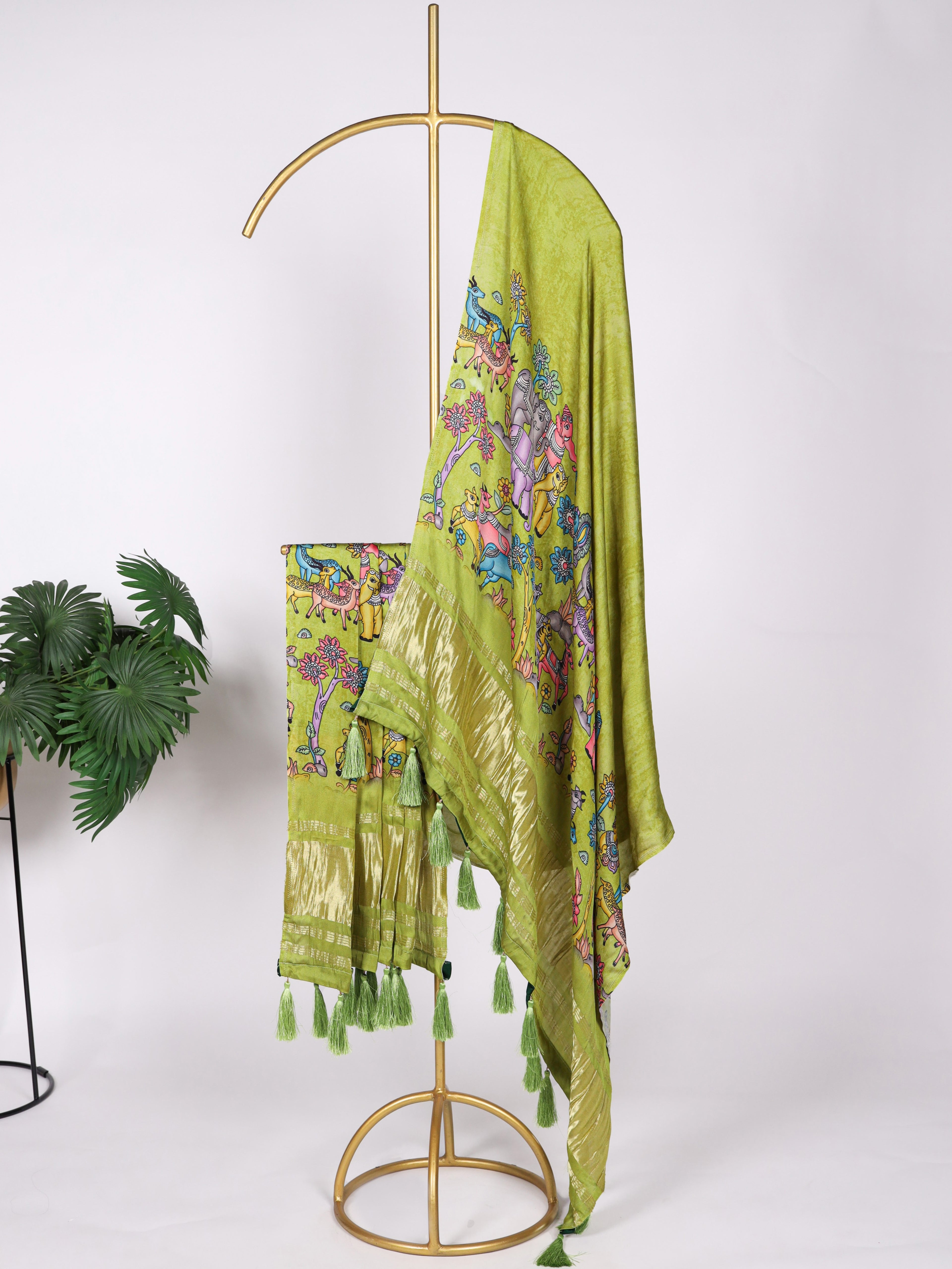 Pure Gaji Silk Printed Dupatta