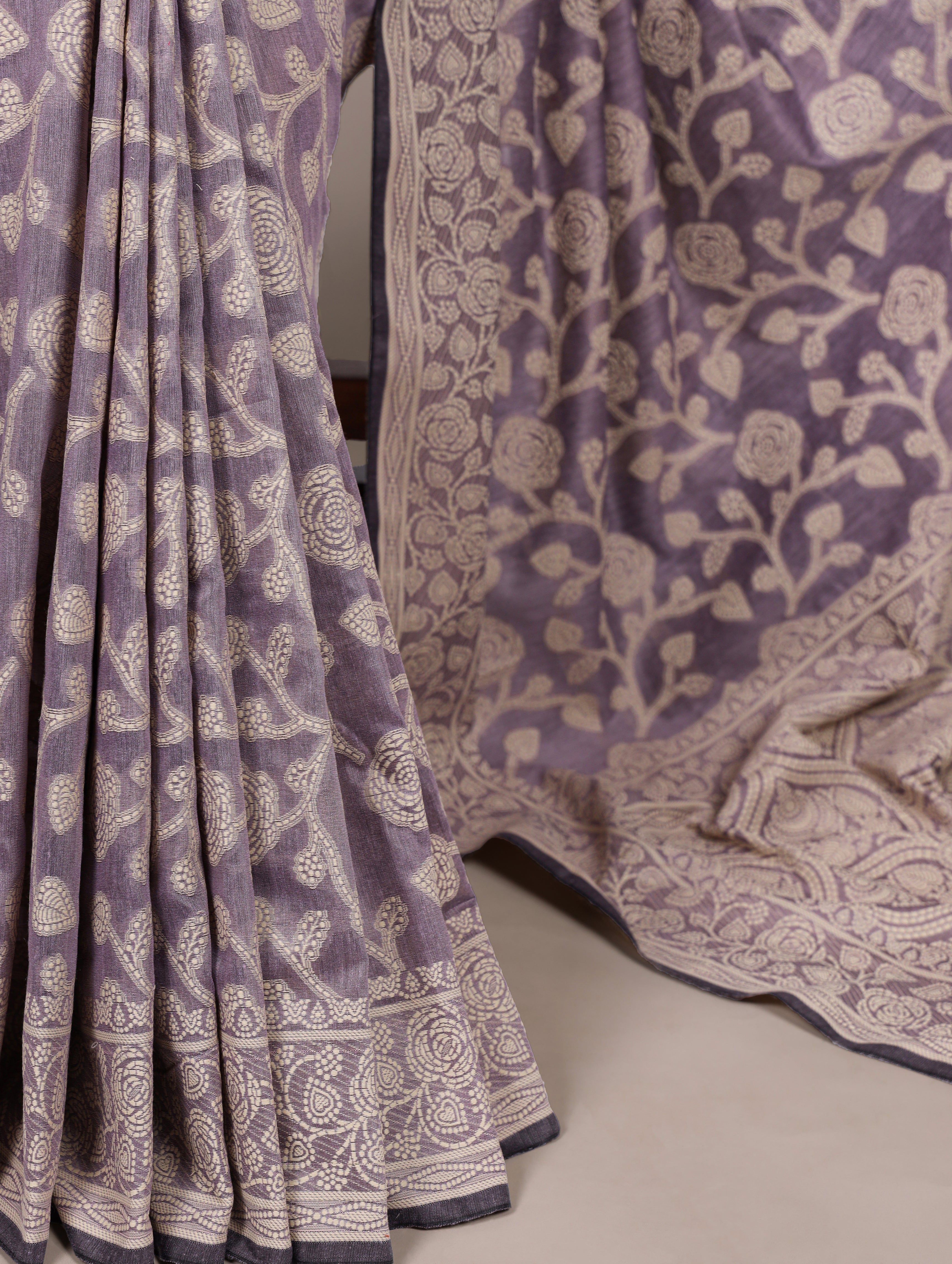 Cotton Silk Floral Printed Saree