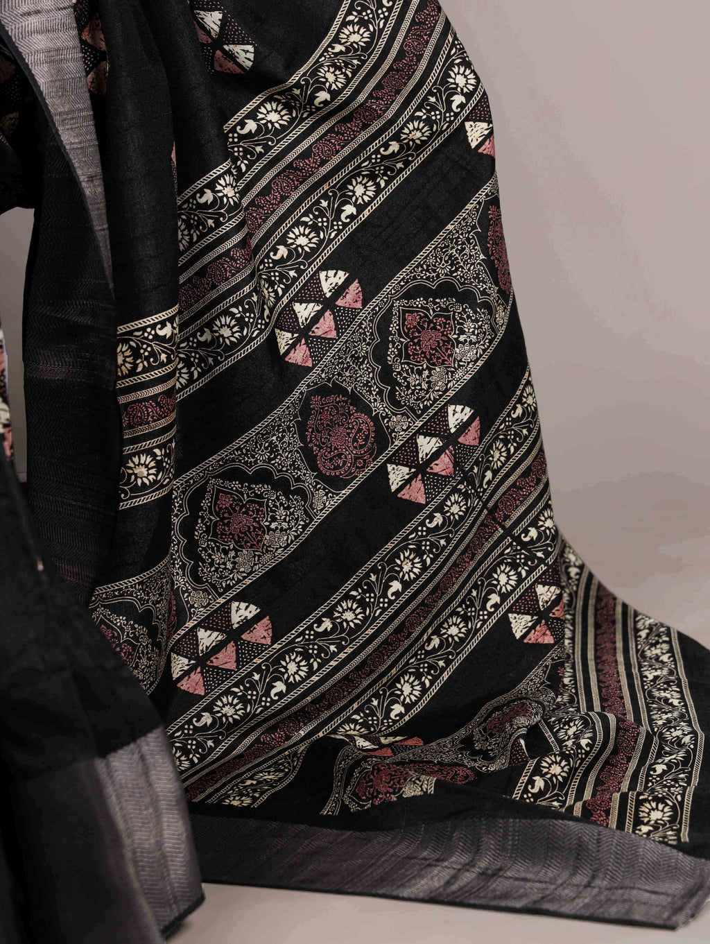 Slub Silk Printed Saree