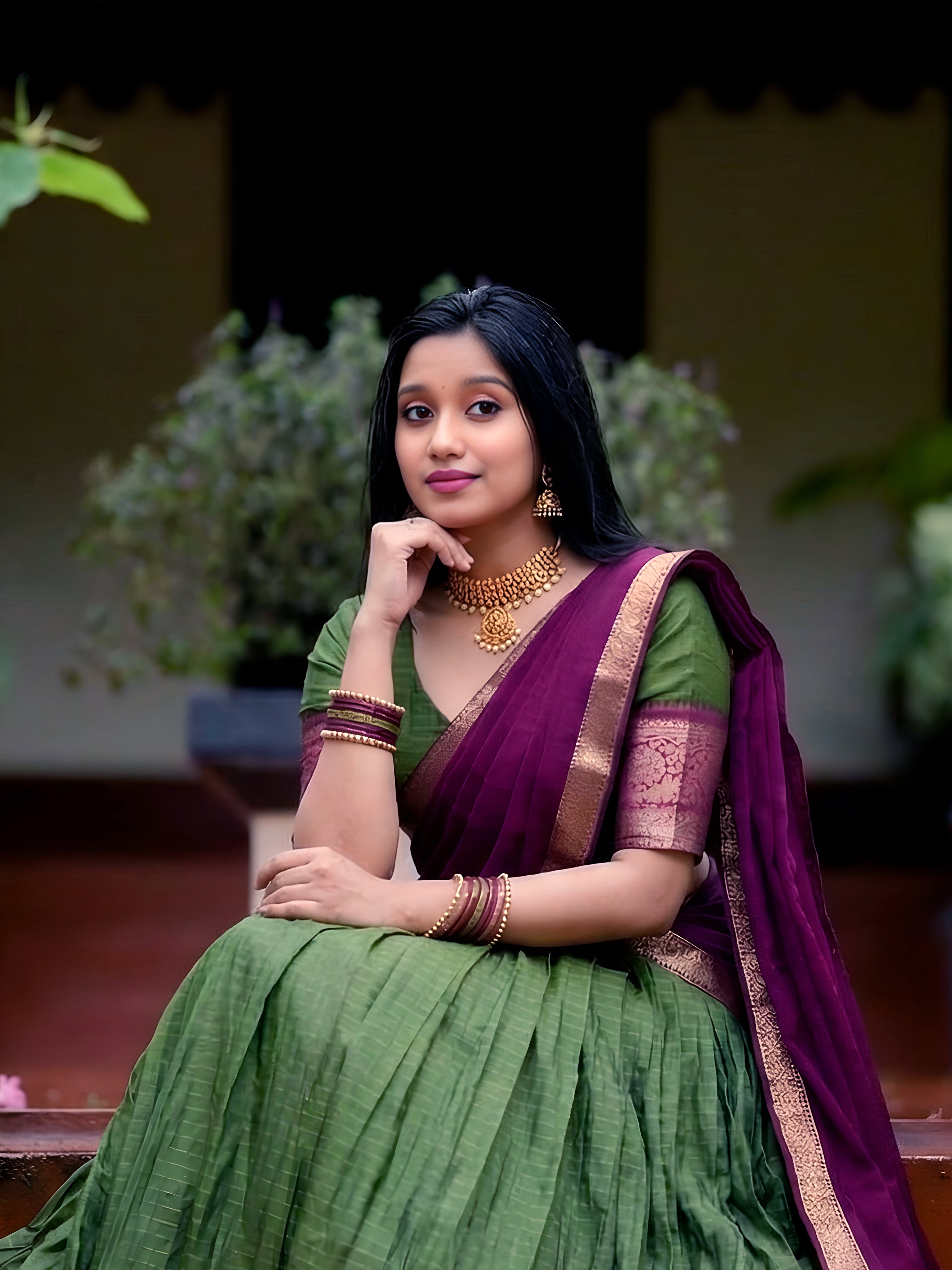 Dola Chex Zari Weaving Lehenga With Dupatta