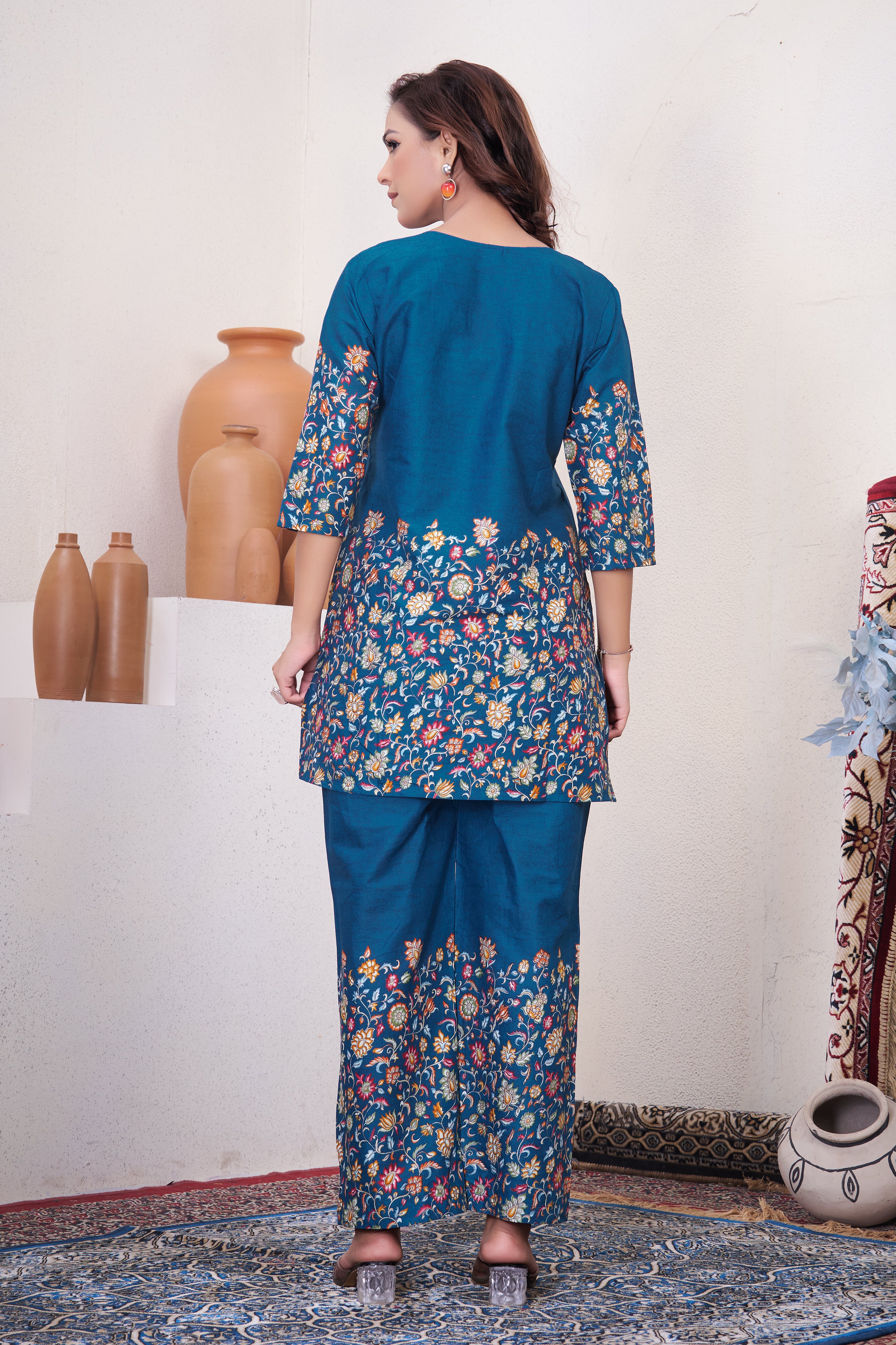 Pure Cotton Floral Printed Co-Ord Set