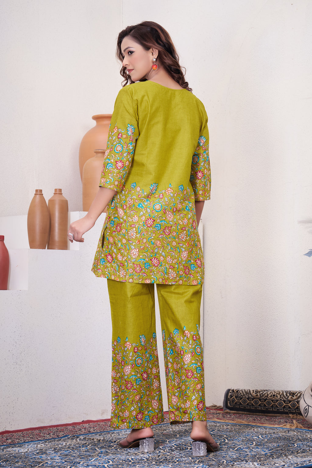 Pure Cotton Floral Printed Co-Ord Set