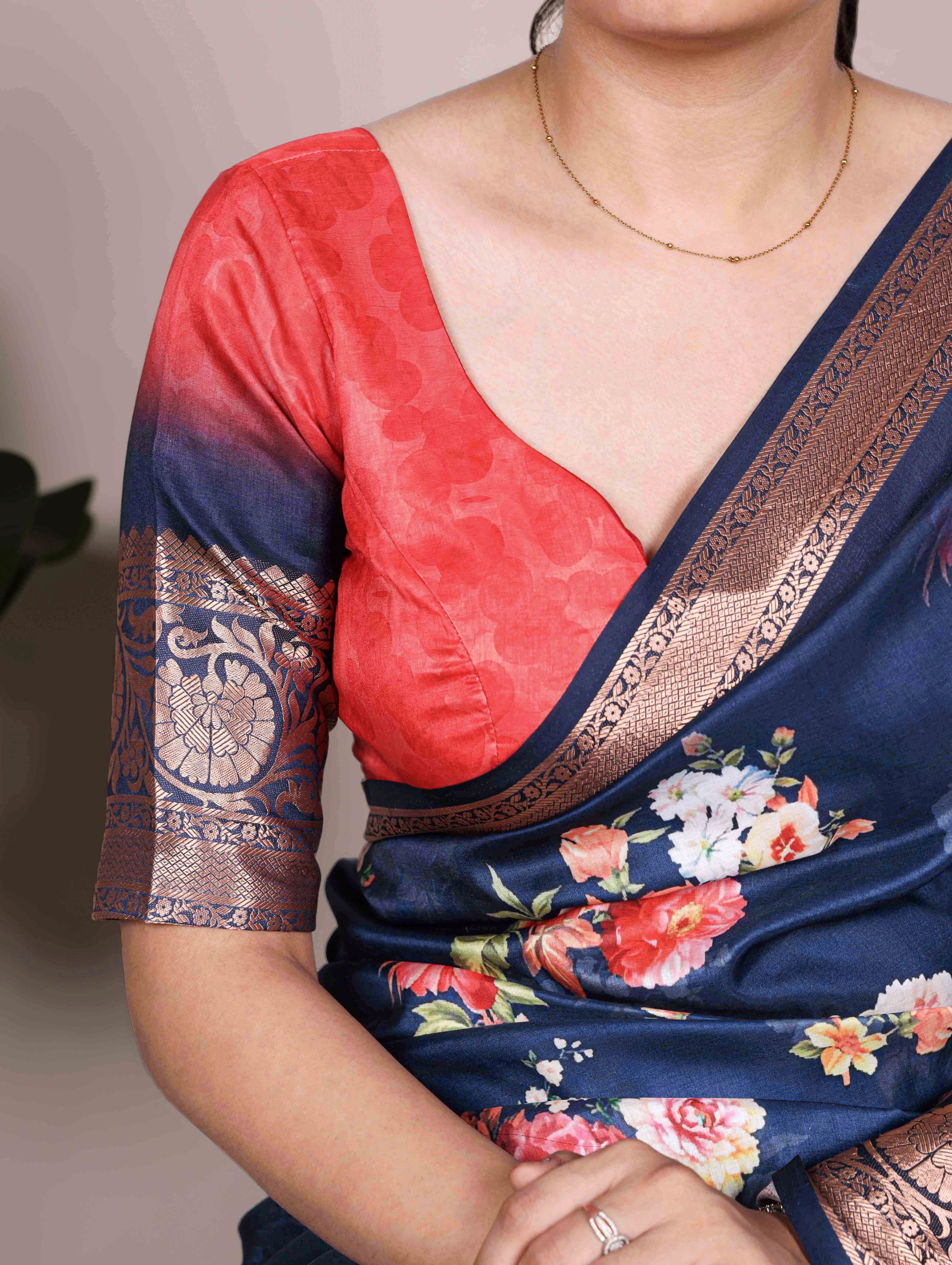 Tussar Silk Printed Saree