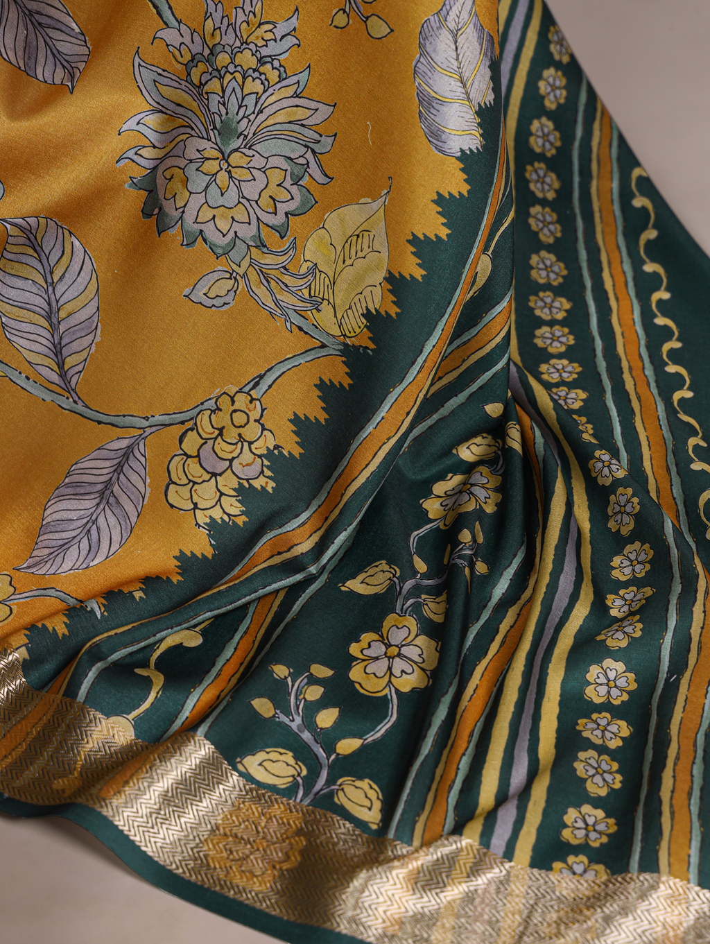 Tussar Silk Printed Saree