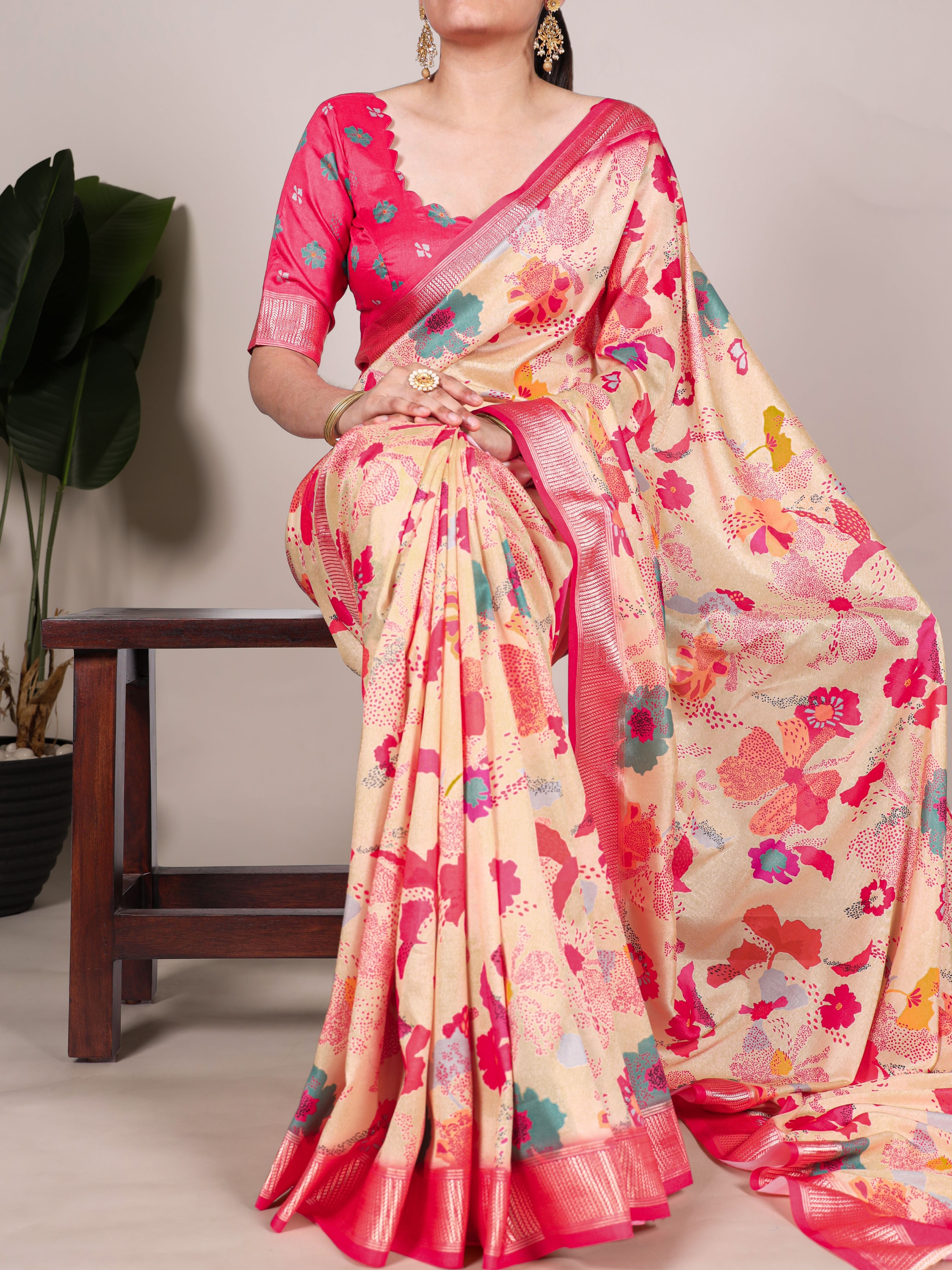 Tussar Silk Saree For Women