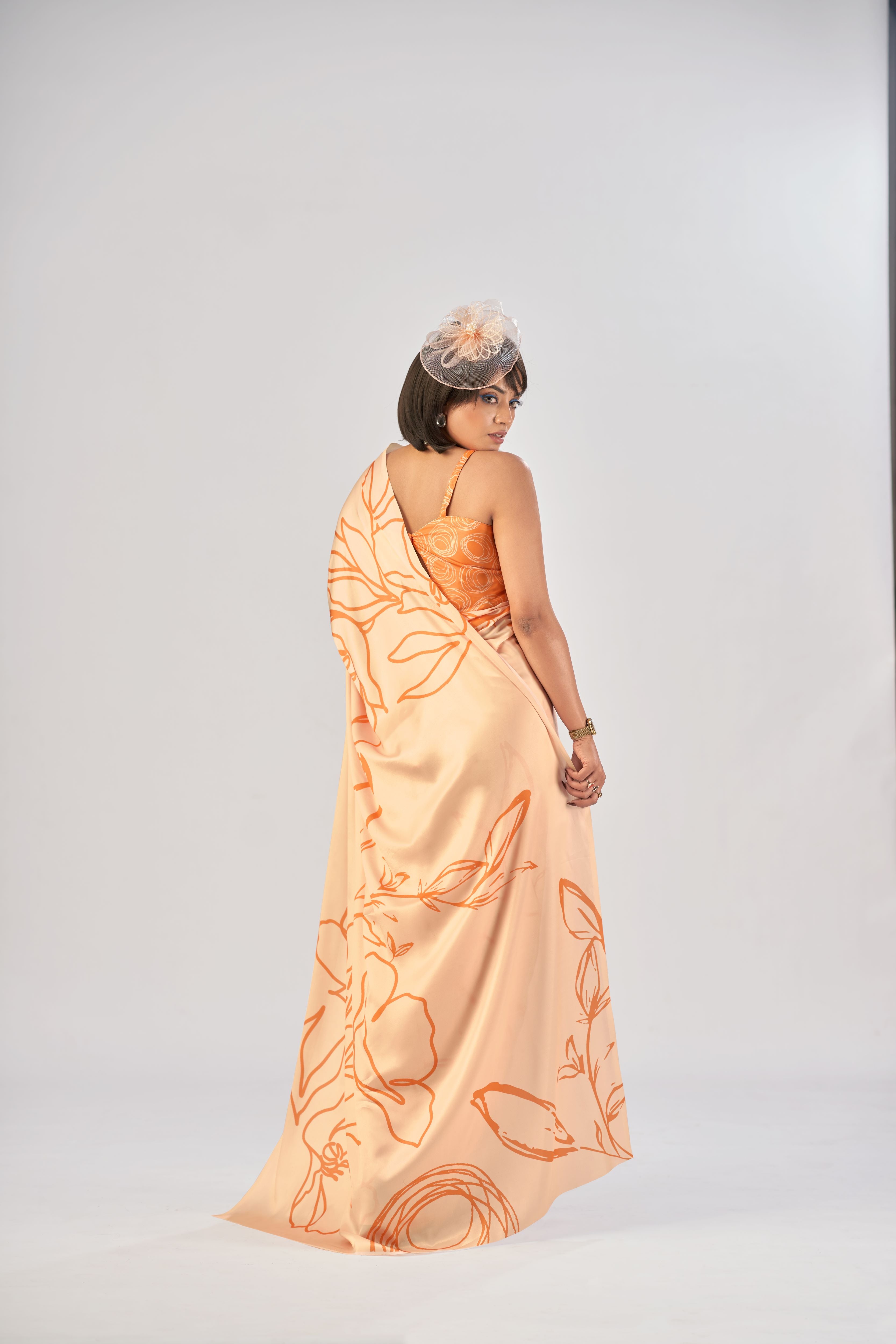 Satin Silk Printed Saree