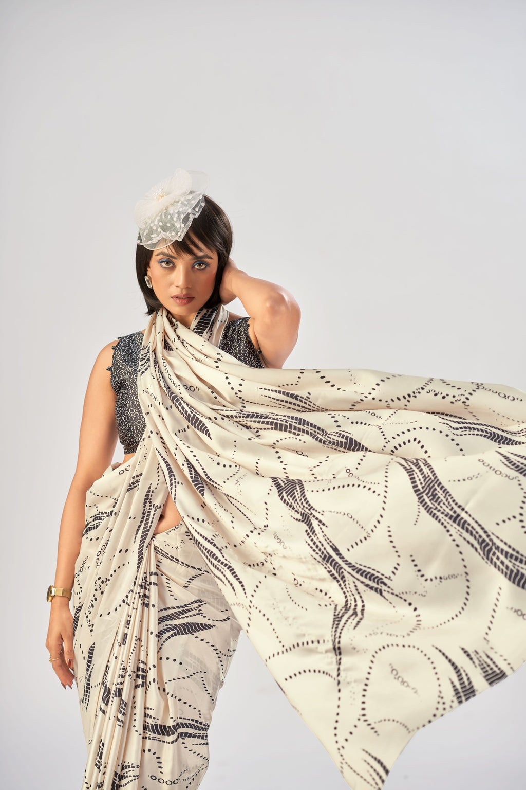 Satin Silk Printed Saree