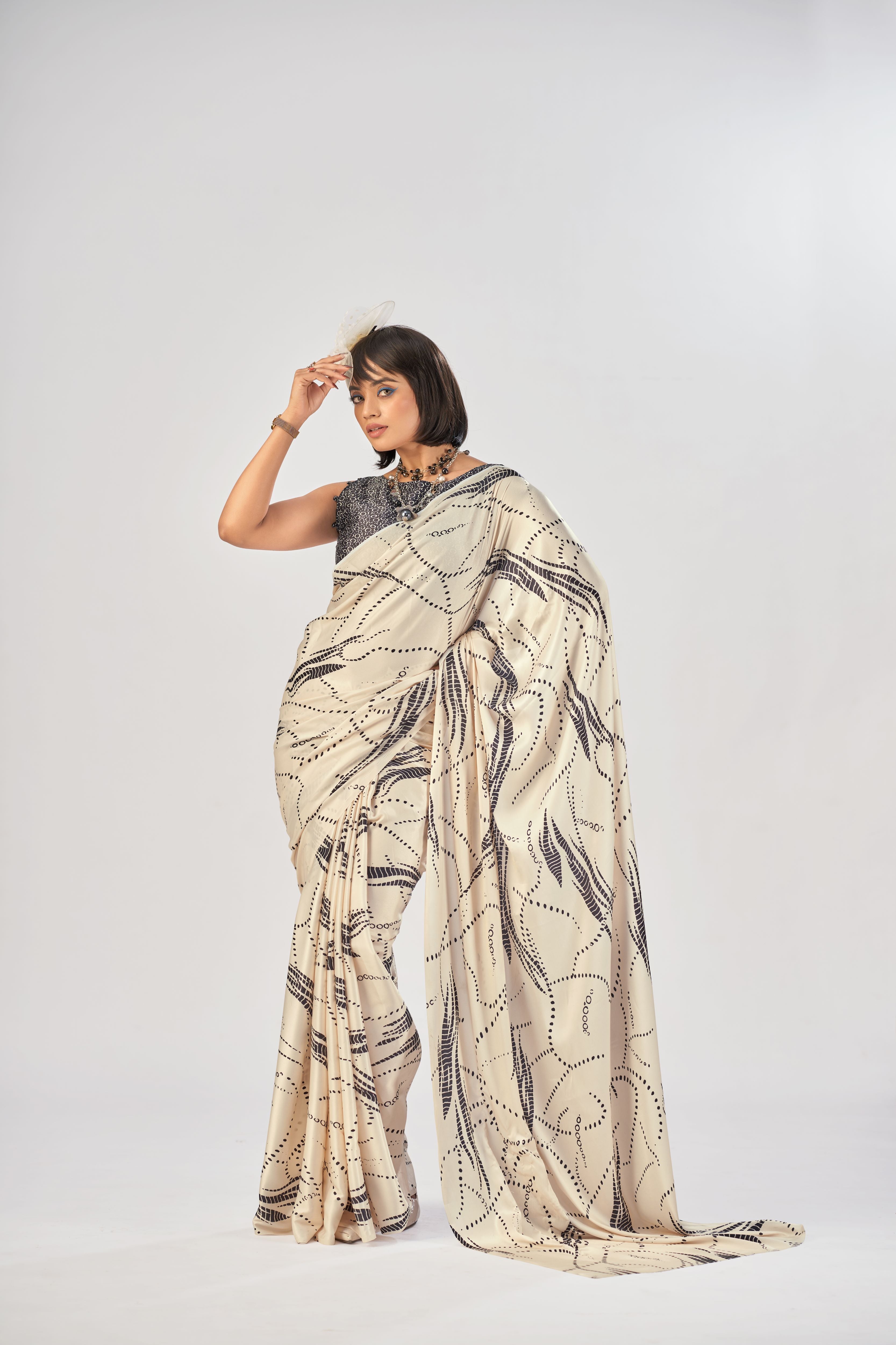 Satin Silk Printed Saree