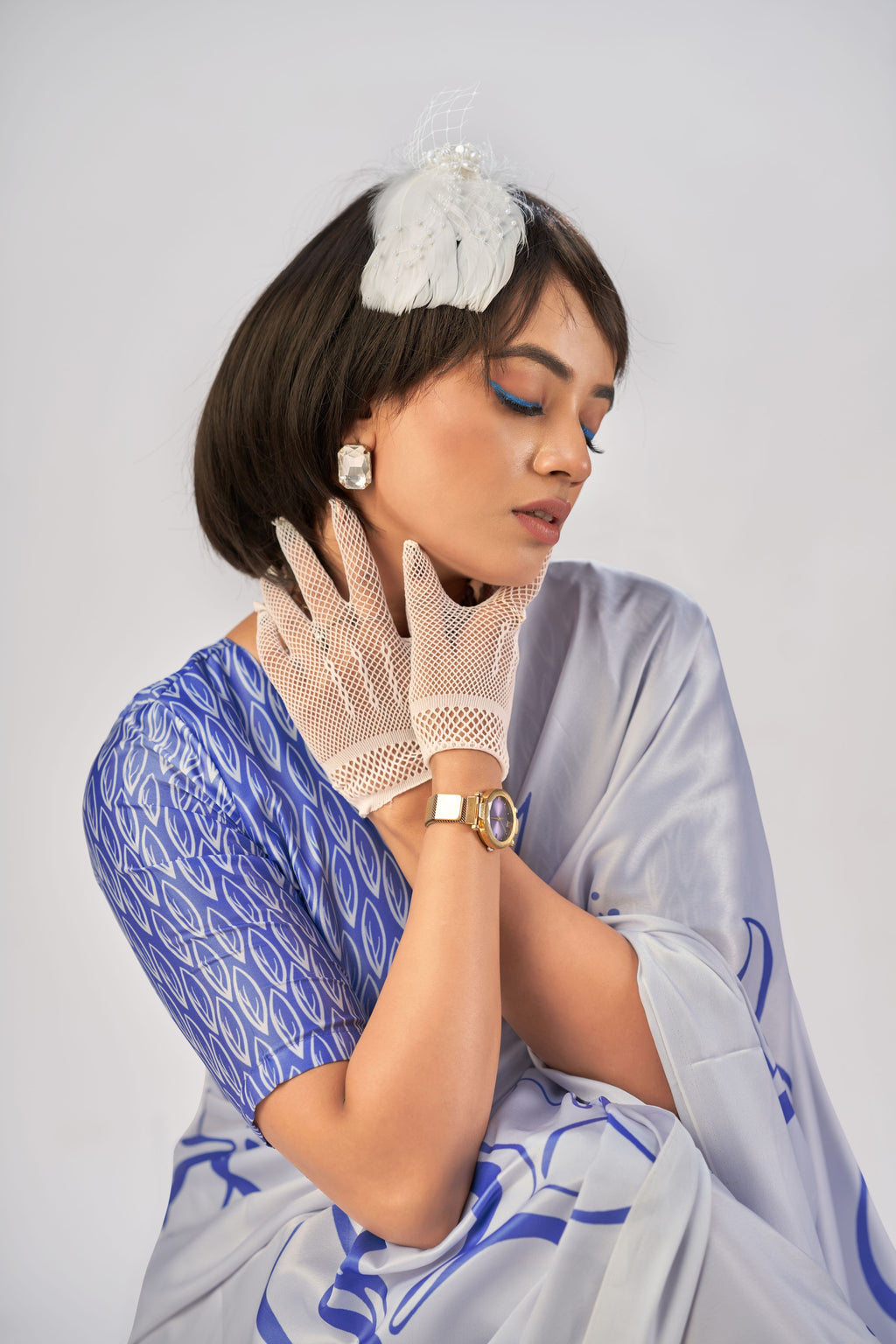 Satin Silk Printed Saree