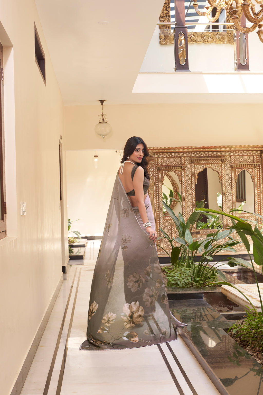 Floral Printed Saree For Women