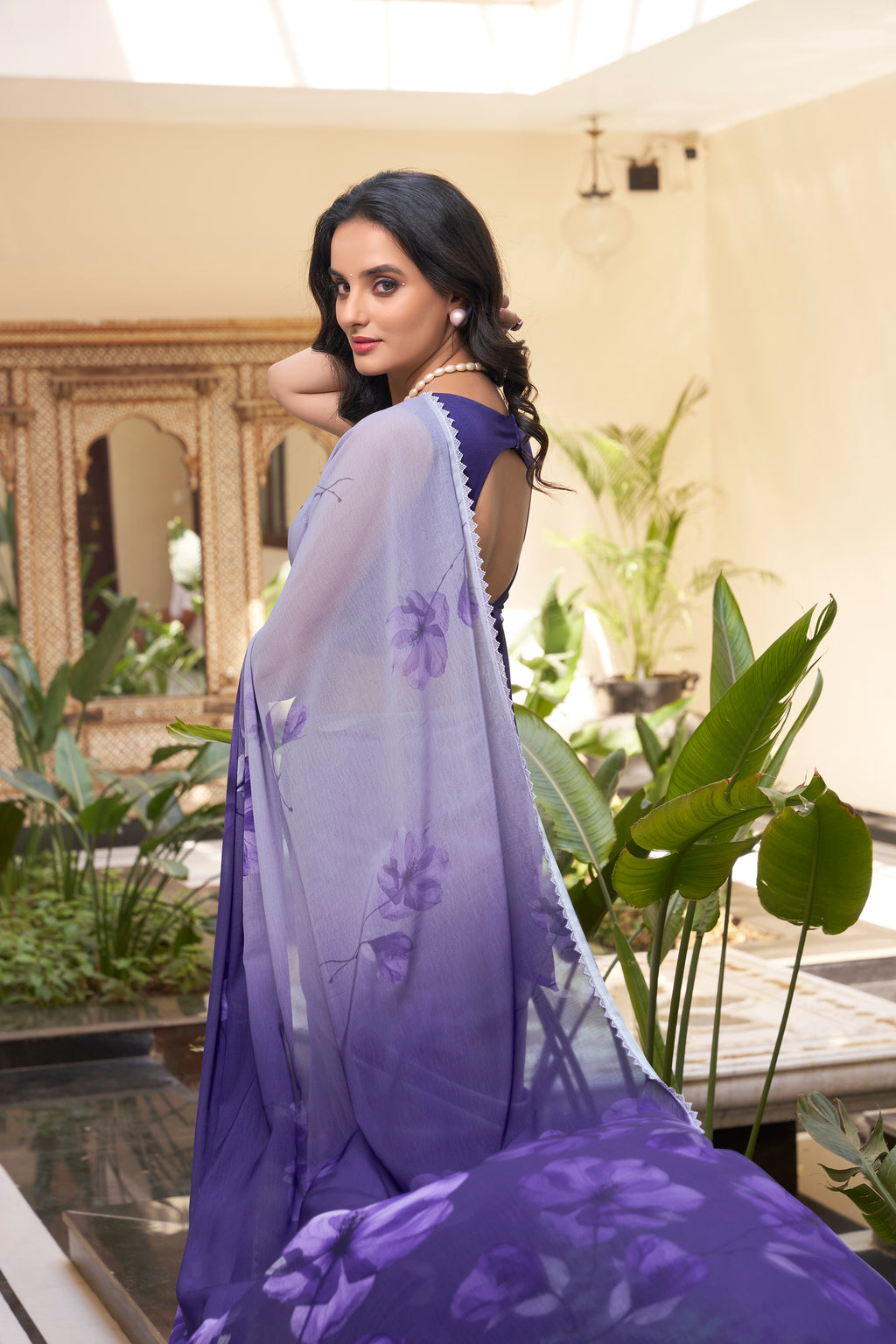 Floral Printed Saree For Women