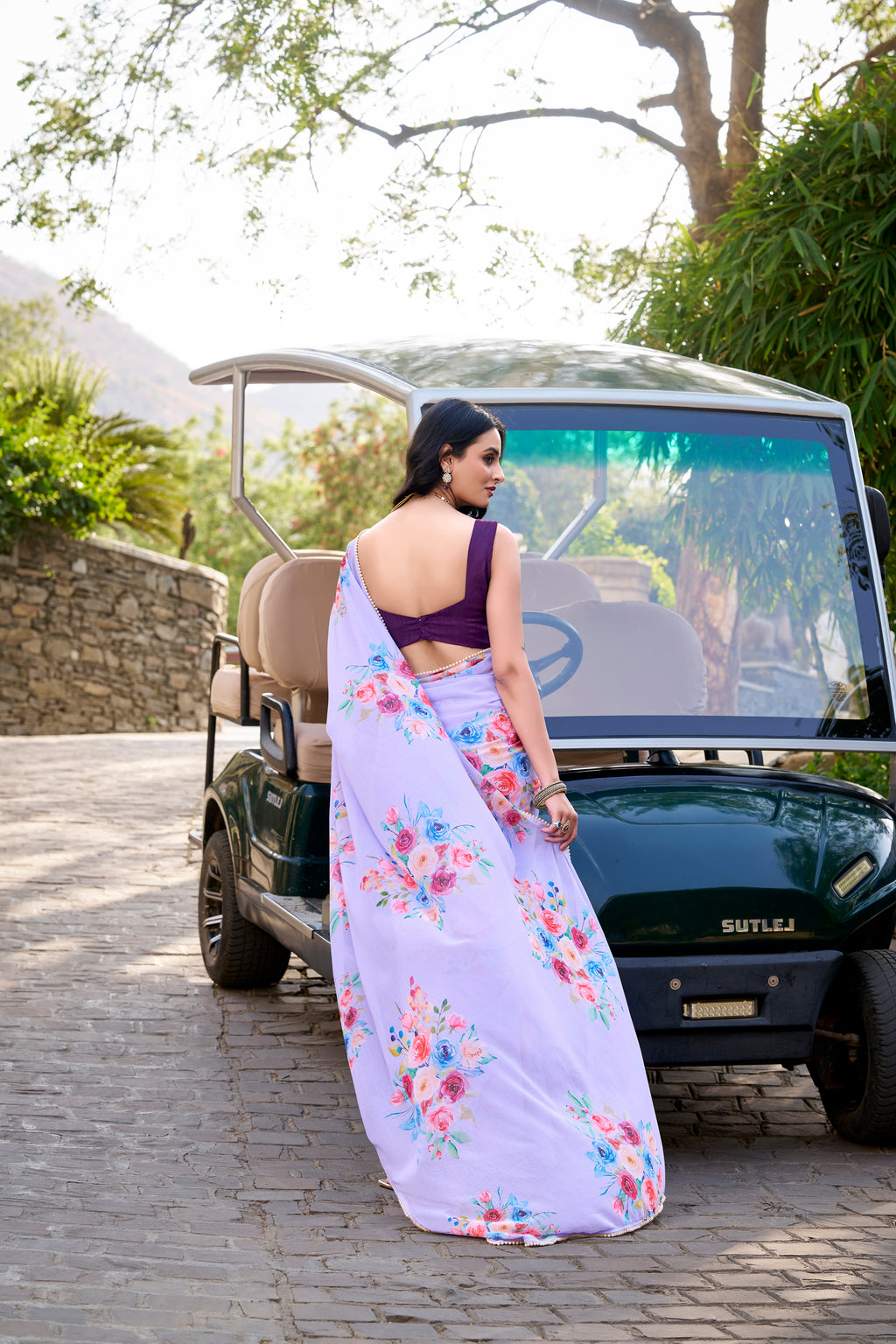 Floral Printed Saree For Women