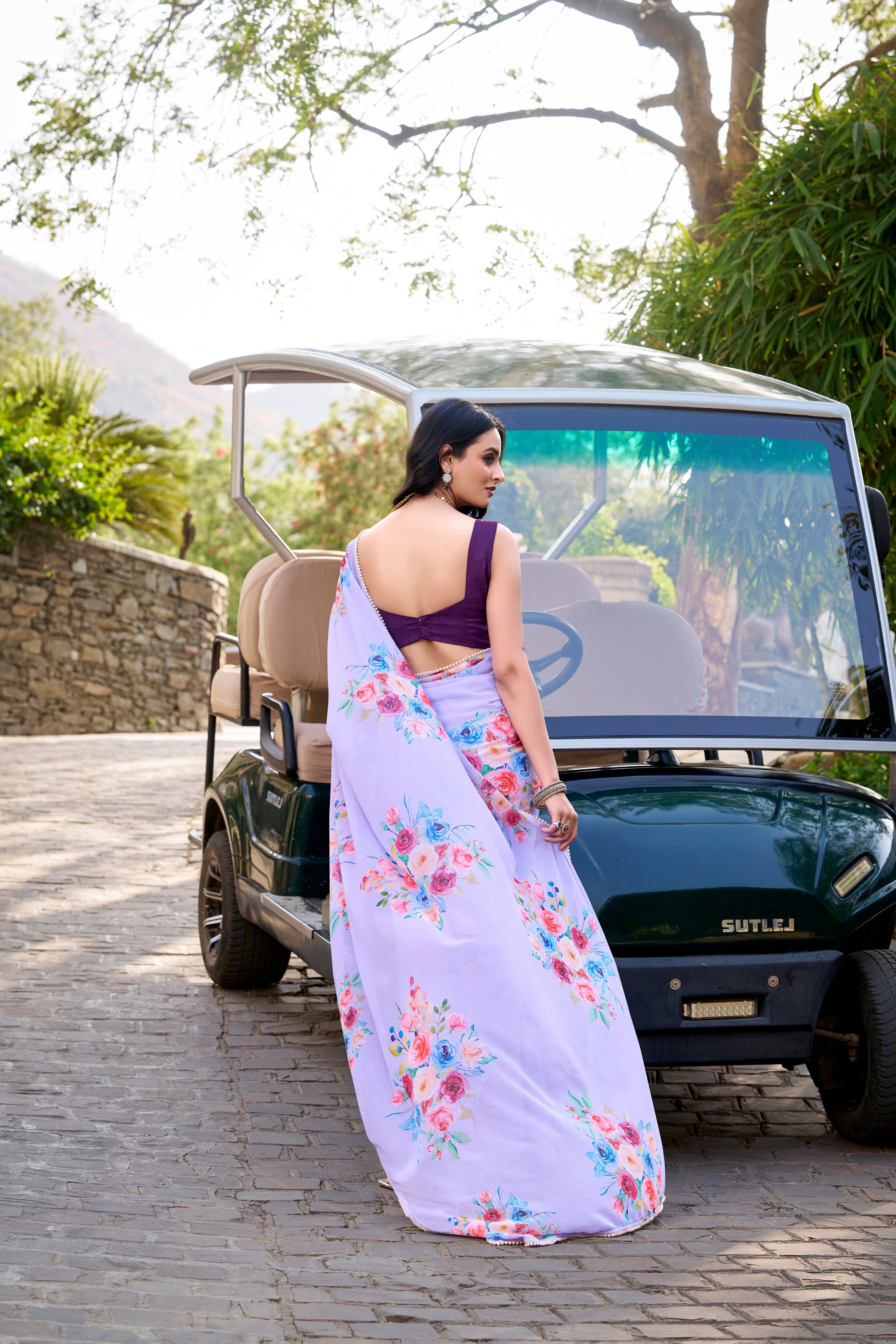 Floral Printed Saree For Women